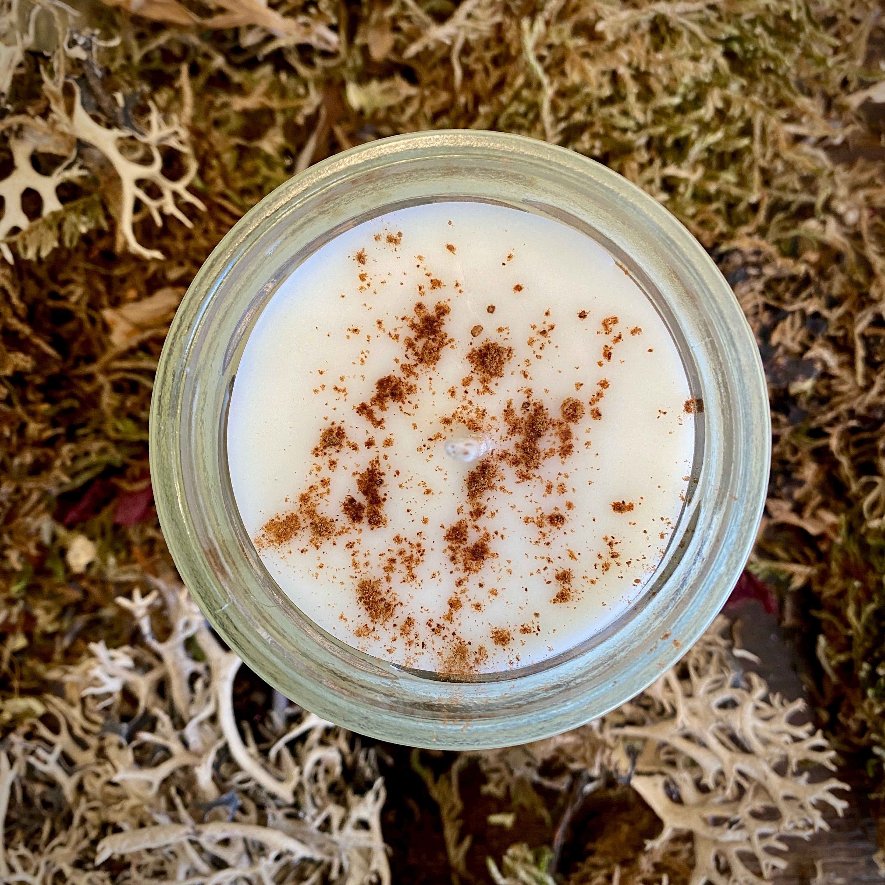 Spiked Eggnog Holiday Seasonal Abundance Blessing Solstice Candle