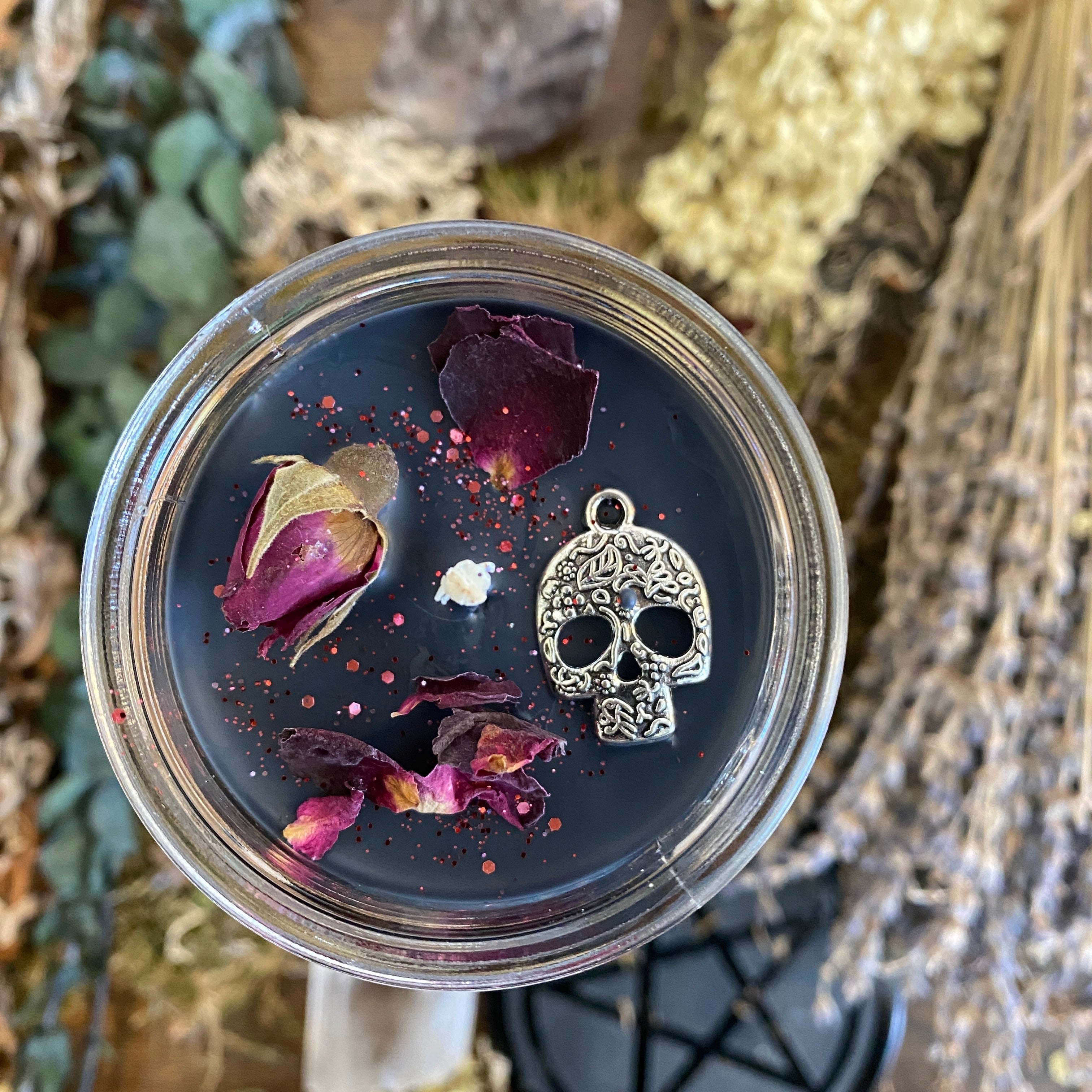 Queen of the Dead Samhain Altar Candle