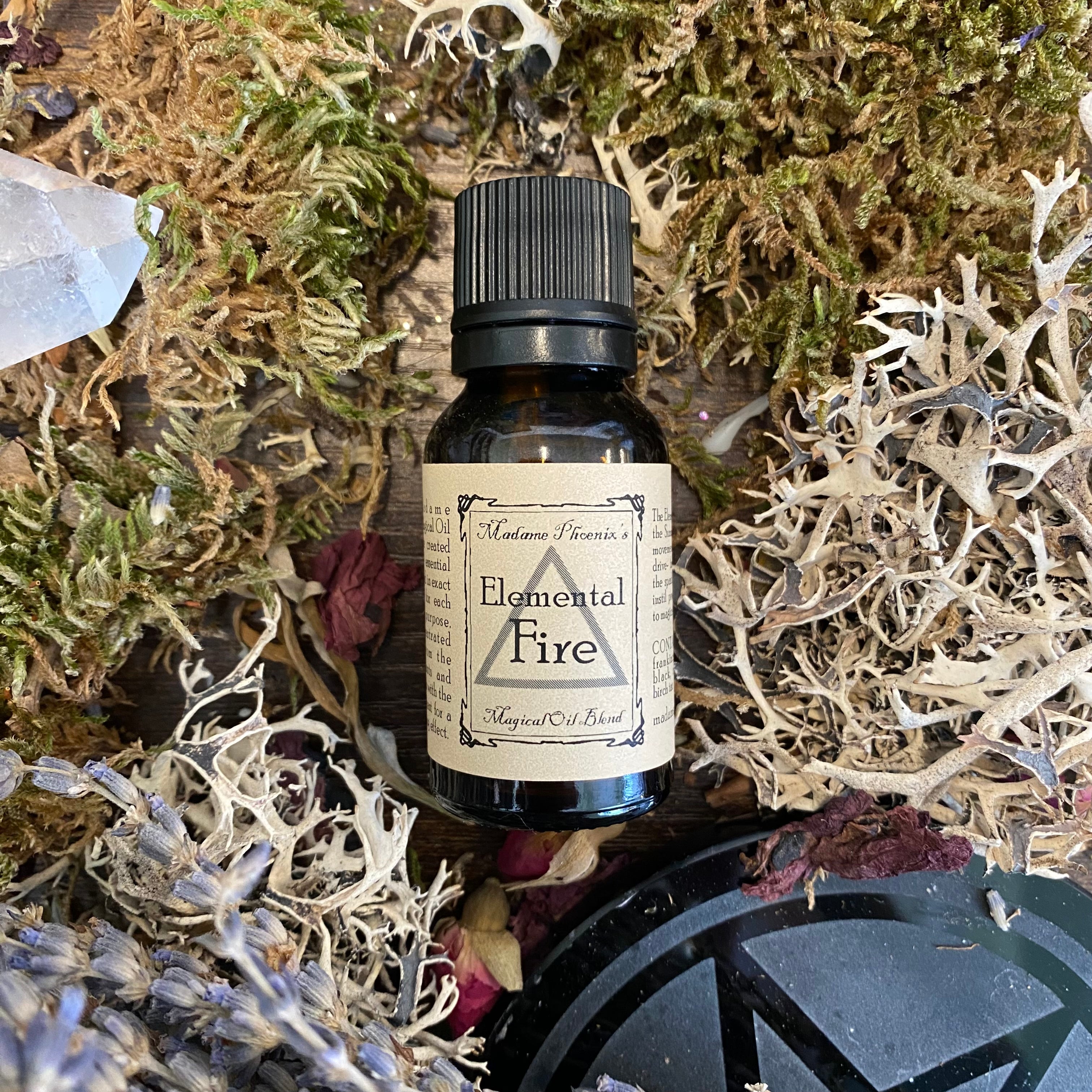 Elemental Fire Ritual Magic Spell Oil Dropper