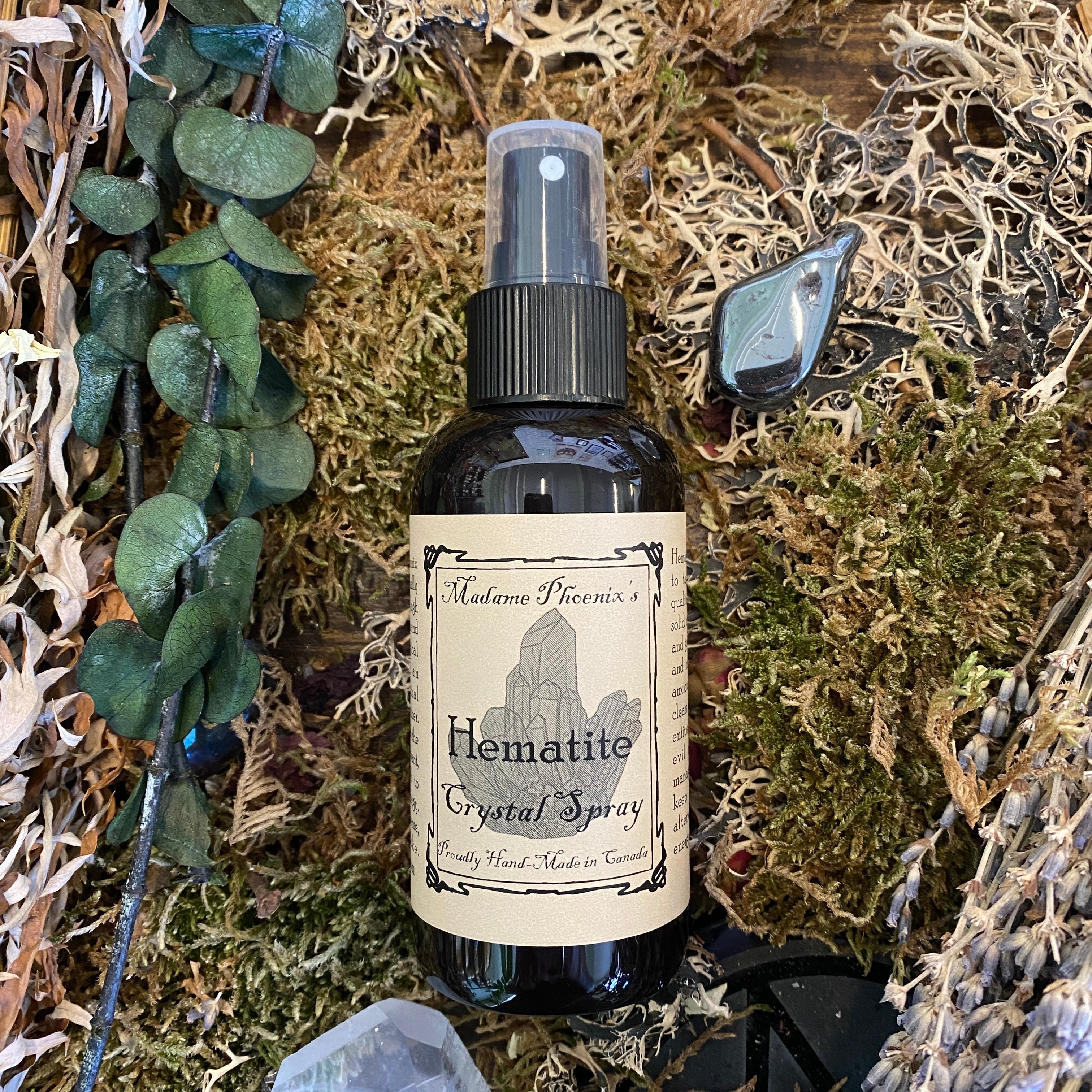 Hematite Crystal Aromatherapy Room Spray