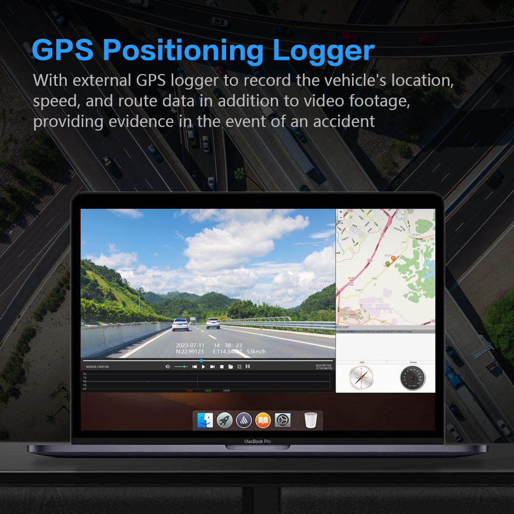 A365 Dash Cam, 4 Channel Camera FHD 1080Px4, Front, Left, Right and Rear, Front and Rear Inside, Built in GPS WiFi, 256 GB Max, Free 128GB Card, A365-4CH
