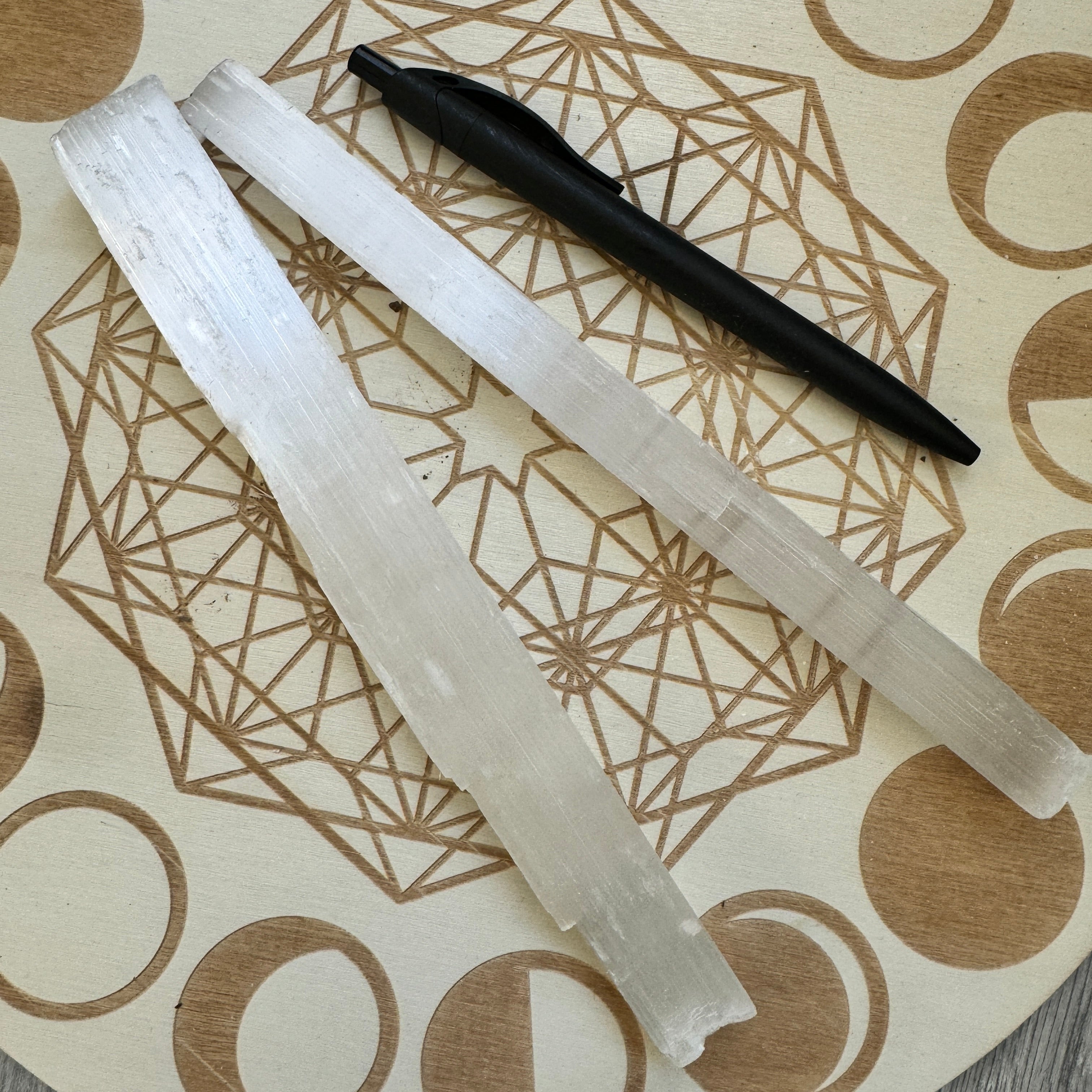 Crystal Selenite Wands
