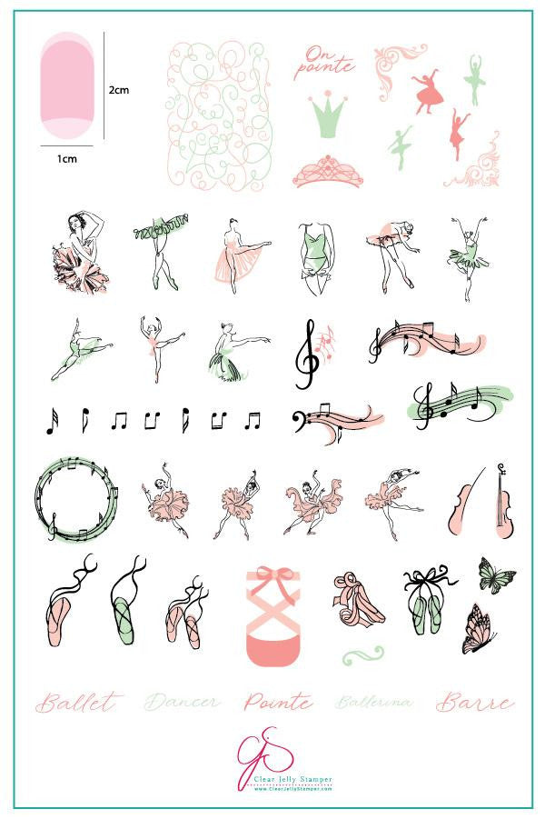 Clear Jelly Stamper - On Pointe