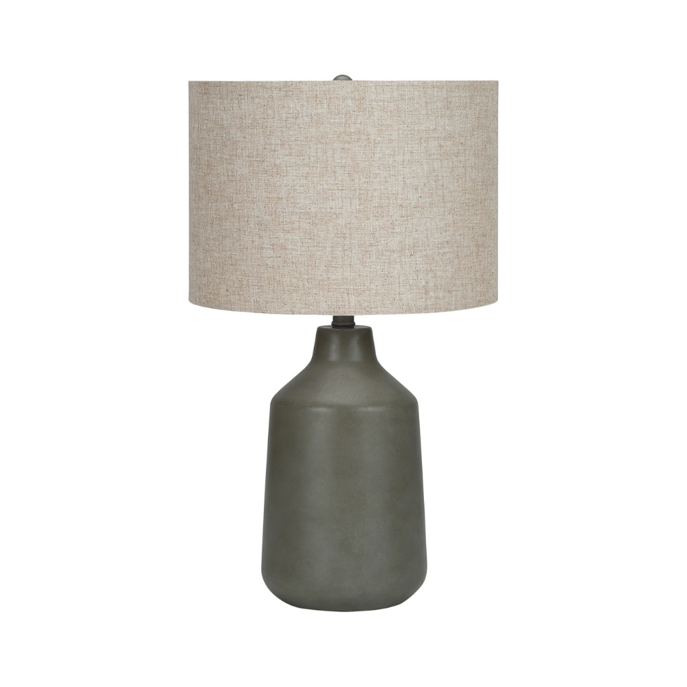 Lampe de table Monarch - Luminaire - Gris Beton / Beige (I 9703)