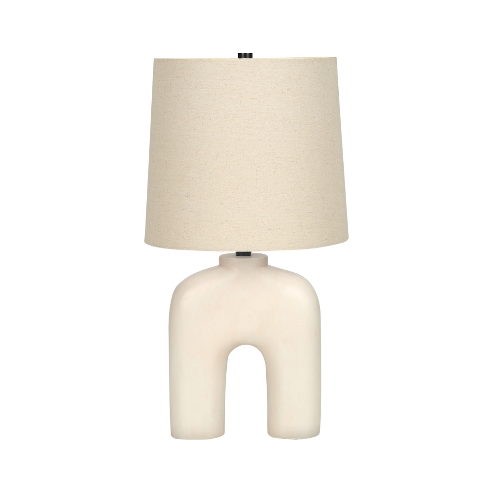 Lampe de table Monarch - Luminaire - Crème résine / Beige (I 9728)