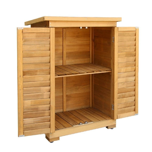 Gardeon Portable Wooden Garden Storage Cabinet