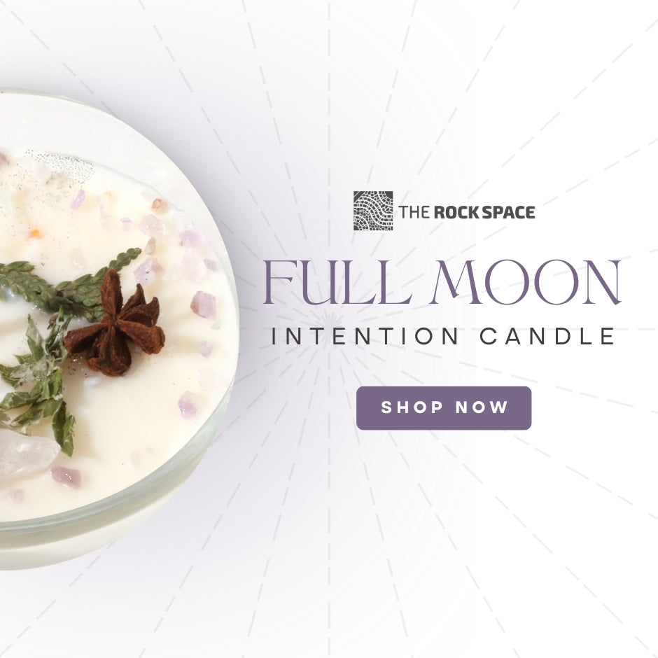 Crystal Intention Candle (Now in Clear Vessel!)