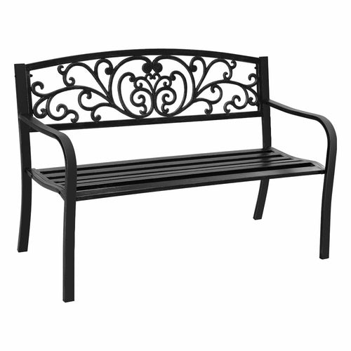 Gardeon Outdoor Garden Bench Seat Steel Outdoor Furniture 3 Seater