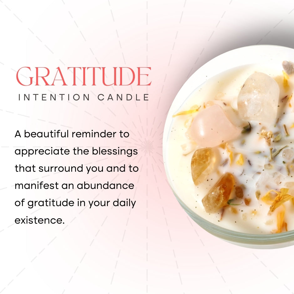 Crystal Intention Candle (Now in Clear Vessel!)