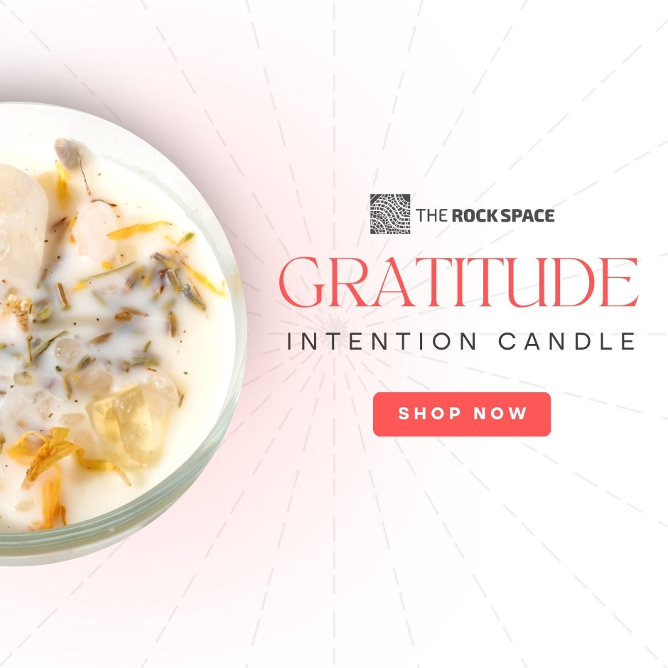 Crystal Intention Candle (Now in Clear Vessel!)