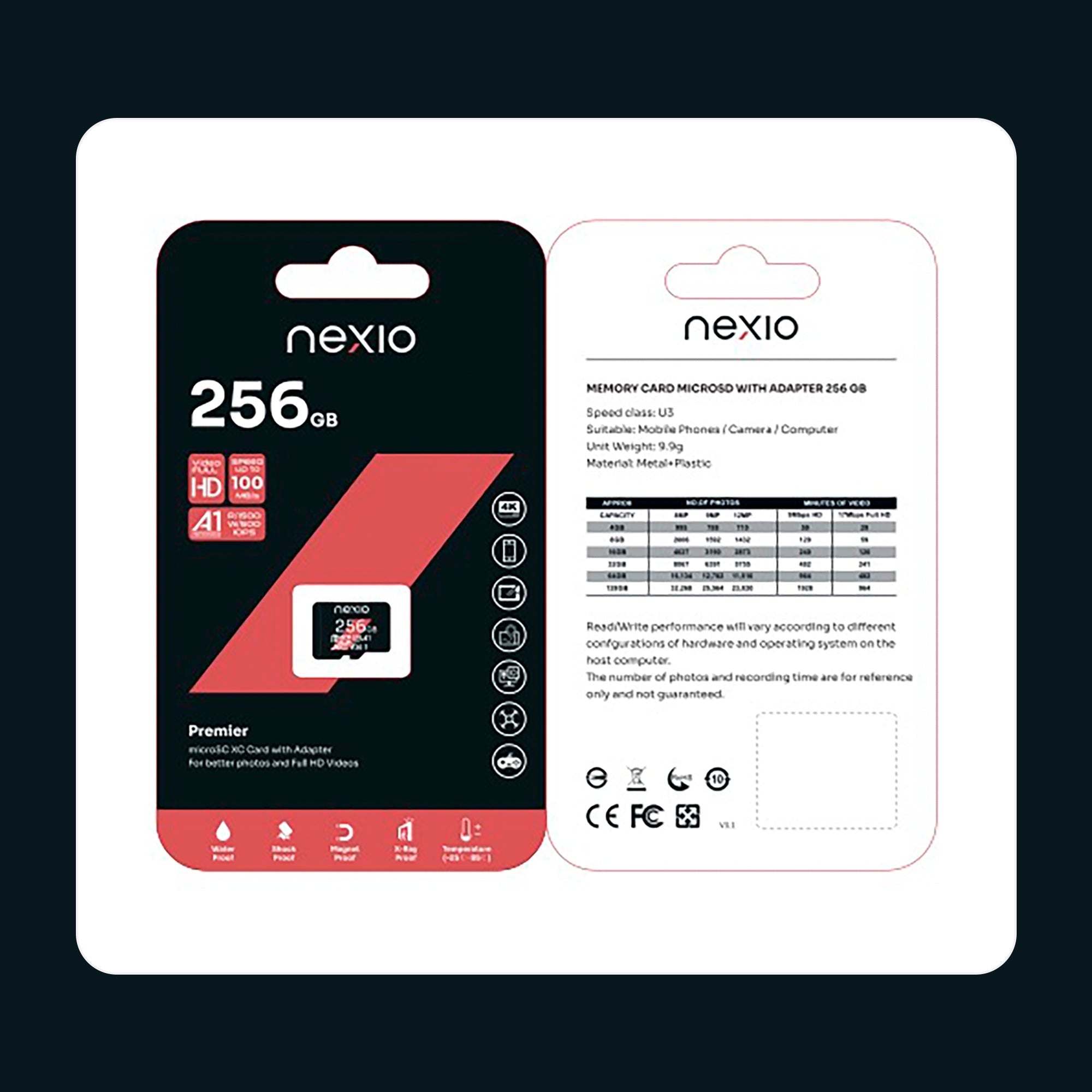 NEXIO High Speed Micro SD/TF card Capacity 256GB