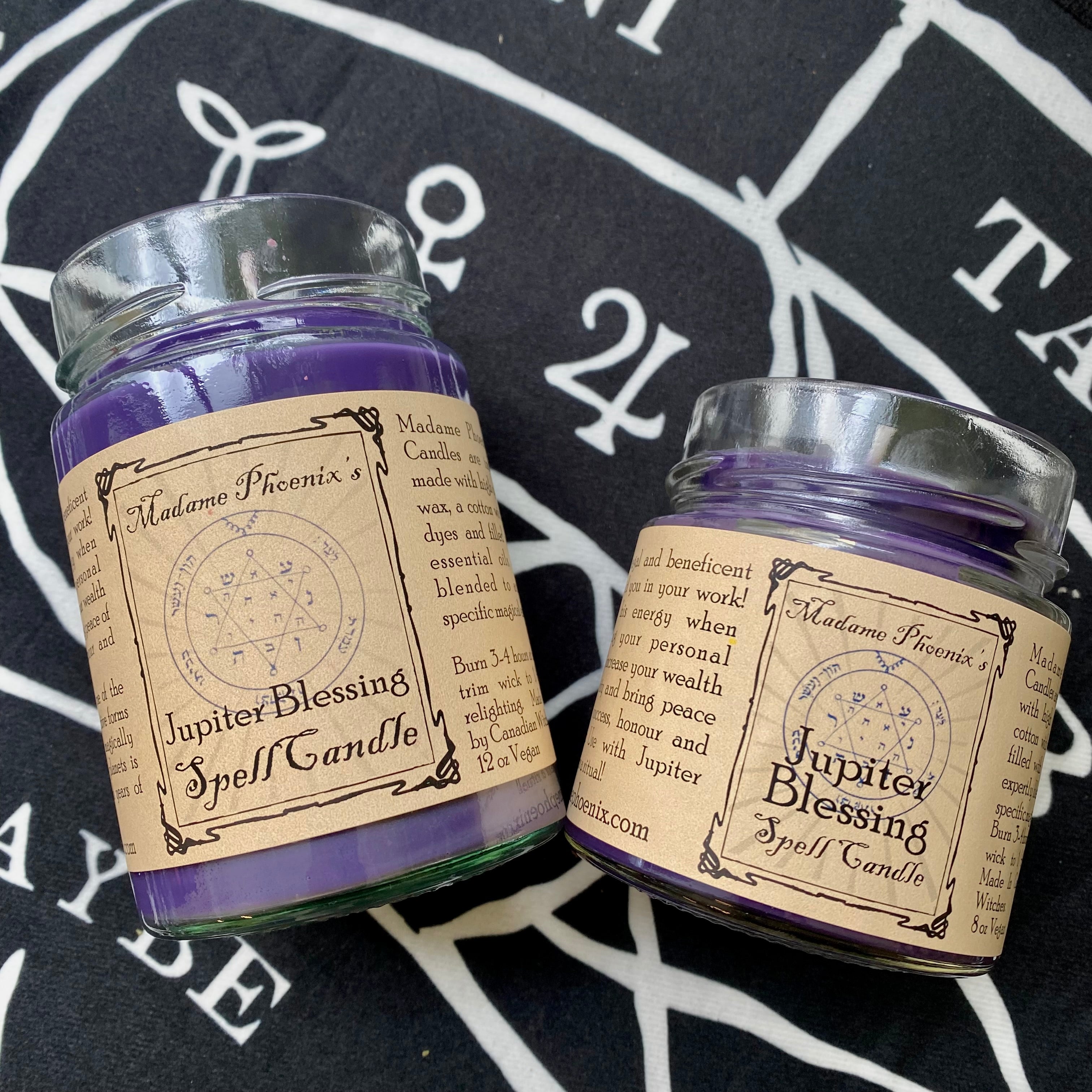 Planetary Magic Jupiter Blessing Spell Candle