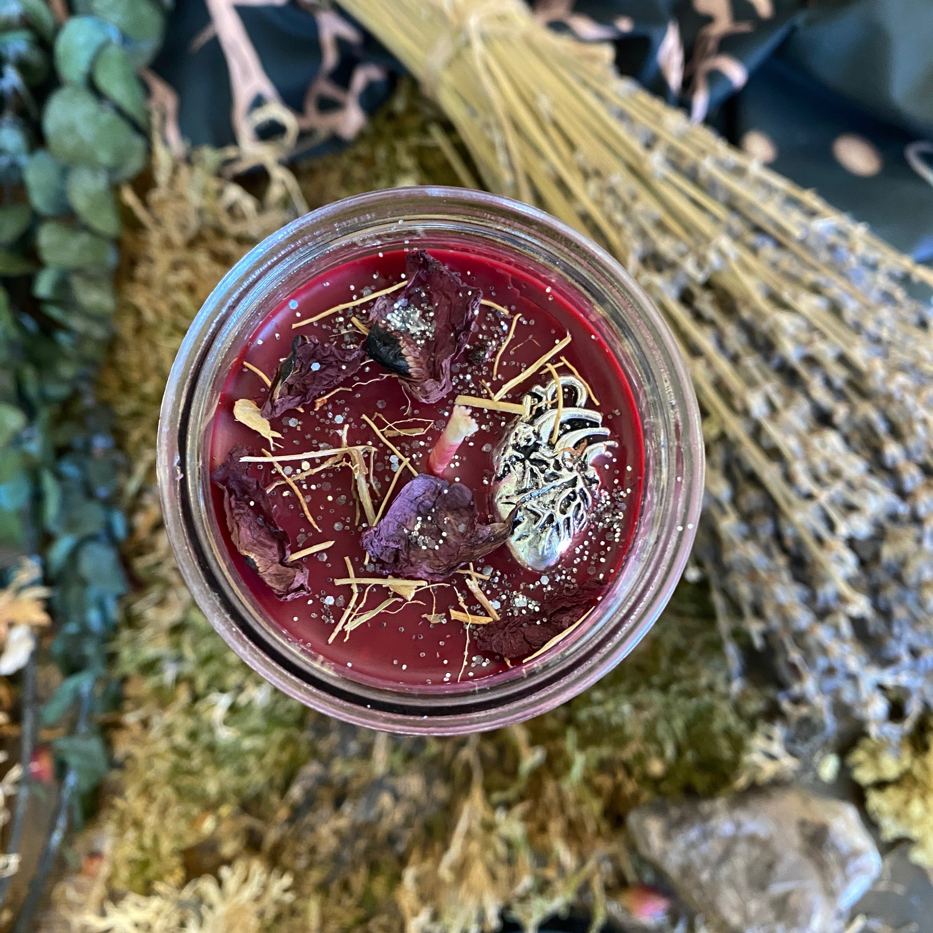 Heart of the Witch Ritual Spell Candle