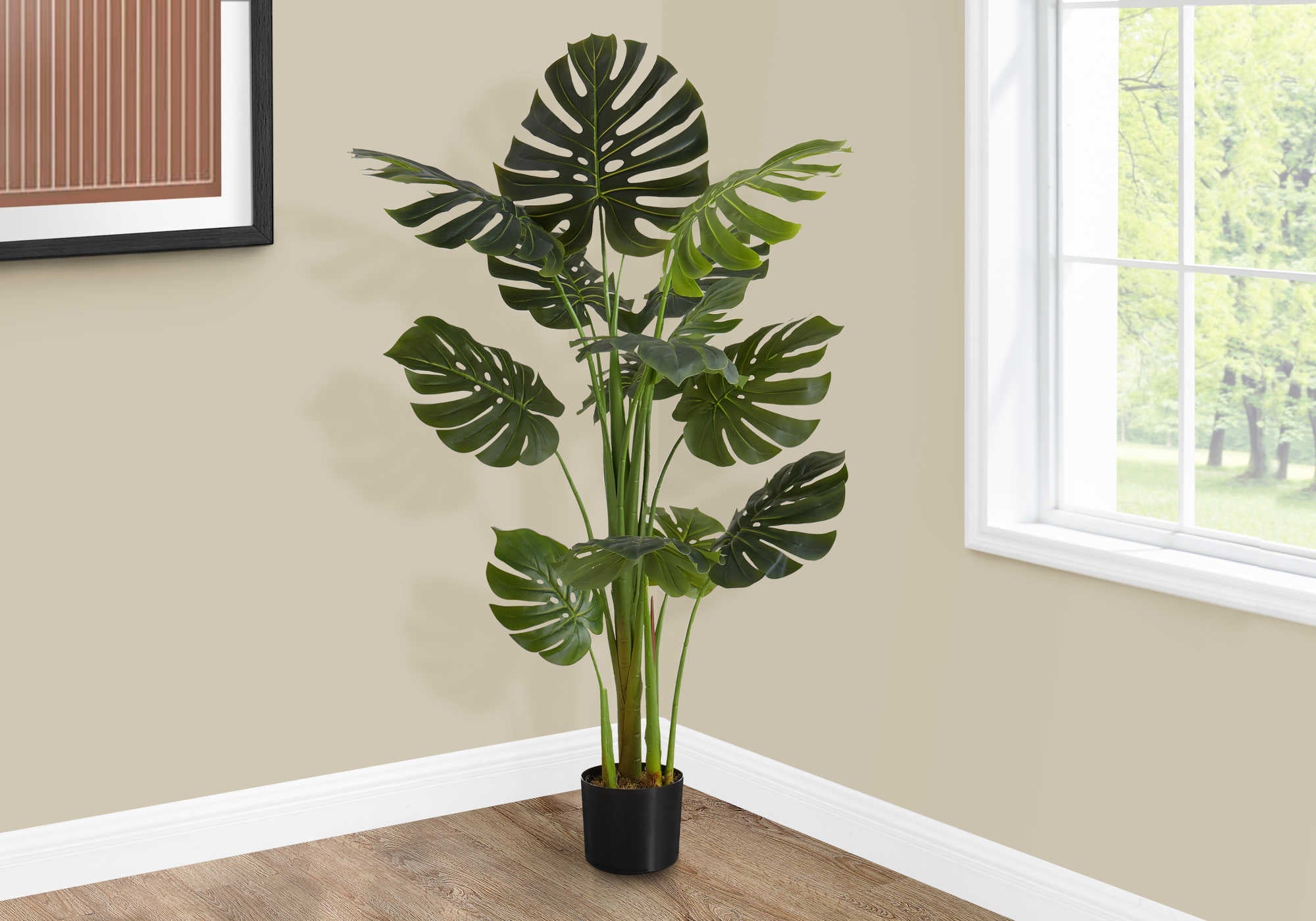 Plante artificielle -  monstera intérieur pot 6",  55"H - Monarch (I 9548)