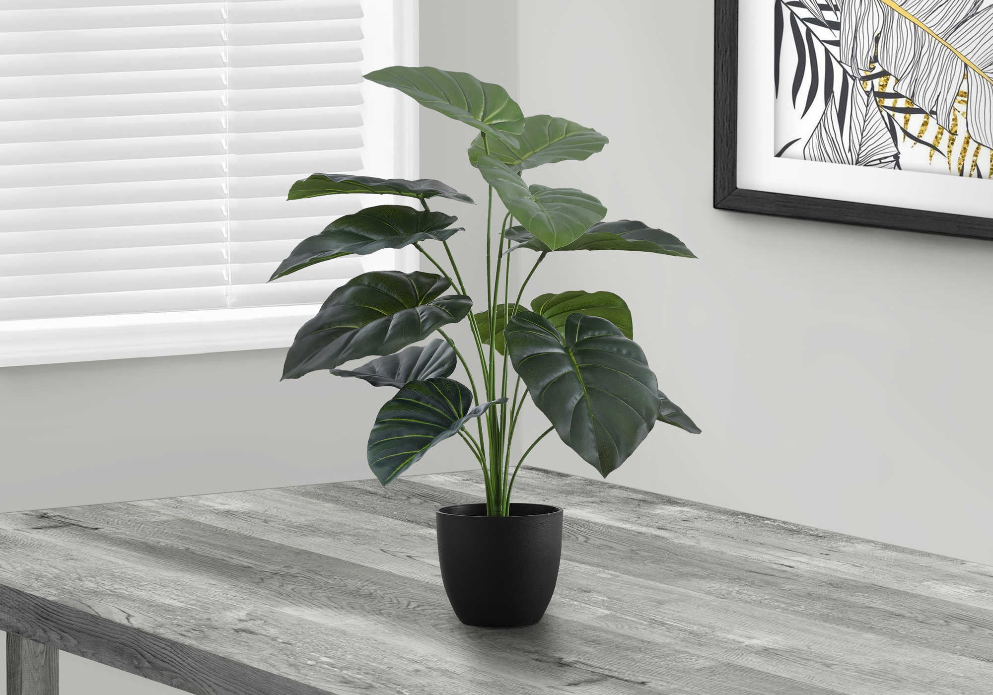 Plante artificielle - Alocasia Intérieur Pot 5'', 24''H - Monarch (I 9578)