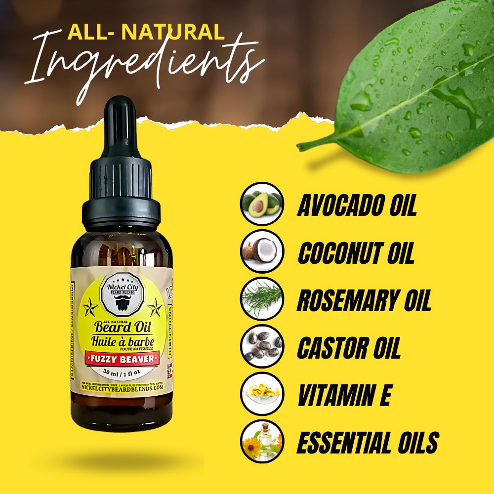 Fuzzy Beaver Beard Oil (30ml) – Canadian Maple Syrup & Pancakes | Premium Conditioning Beard Oil