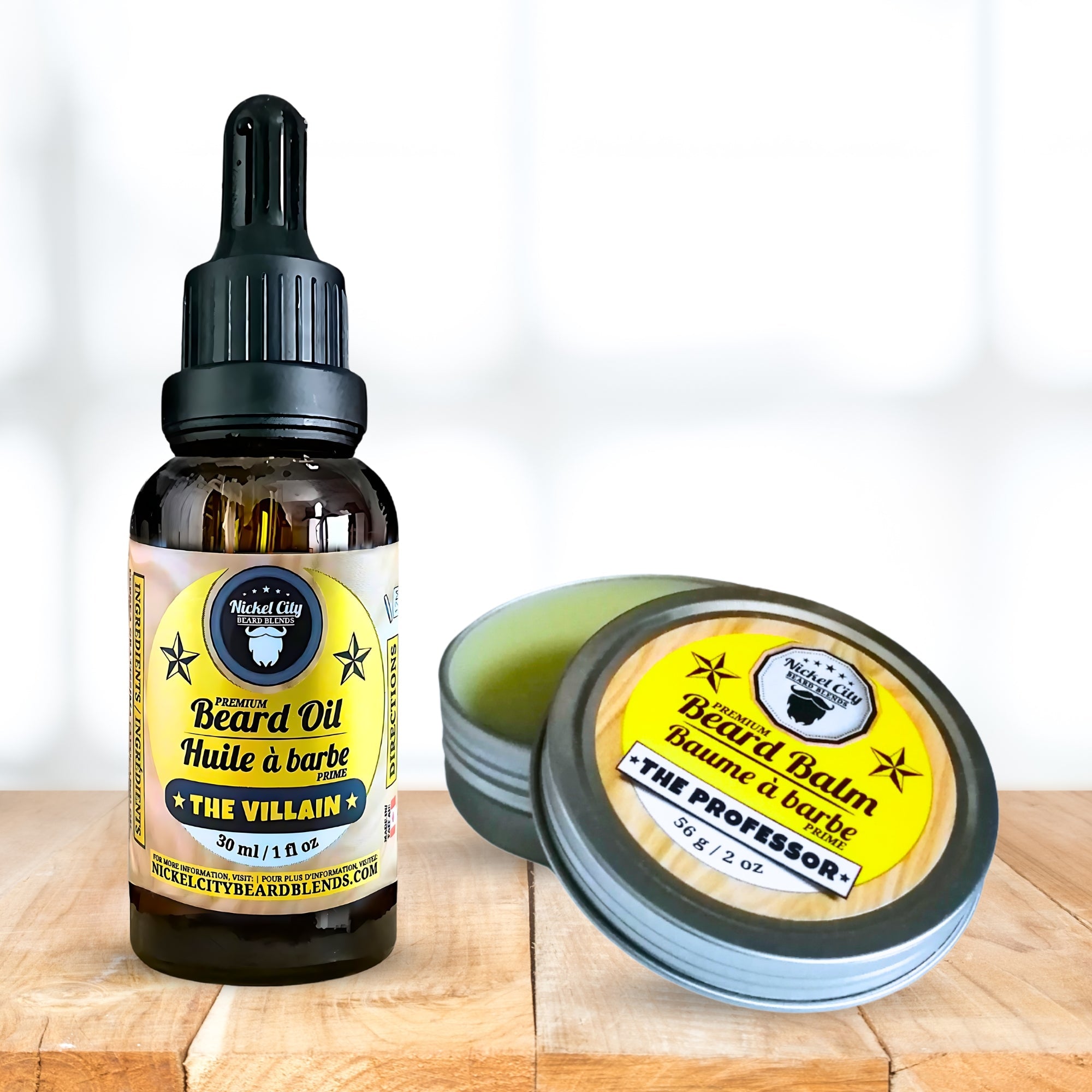 Duality “Yin-Yang” Beard Bundle – Professor x Villain (2-Pack: Oil + Balm) | Balance of Order & Chaos