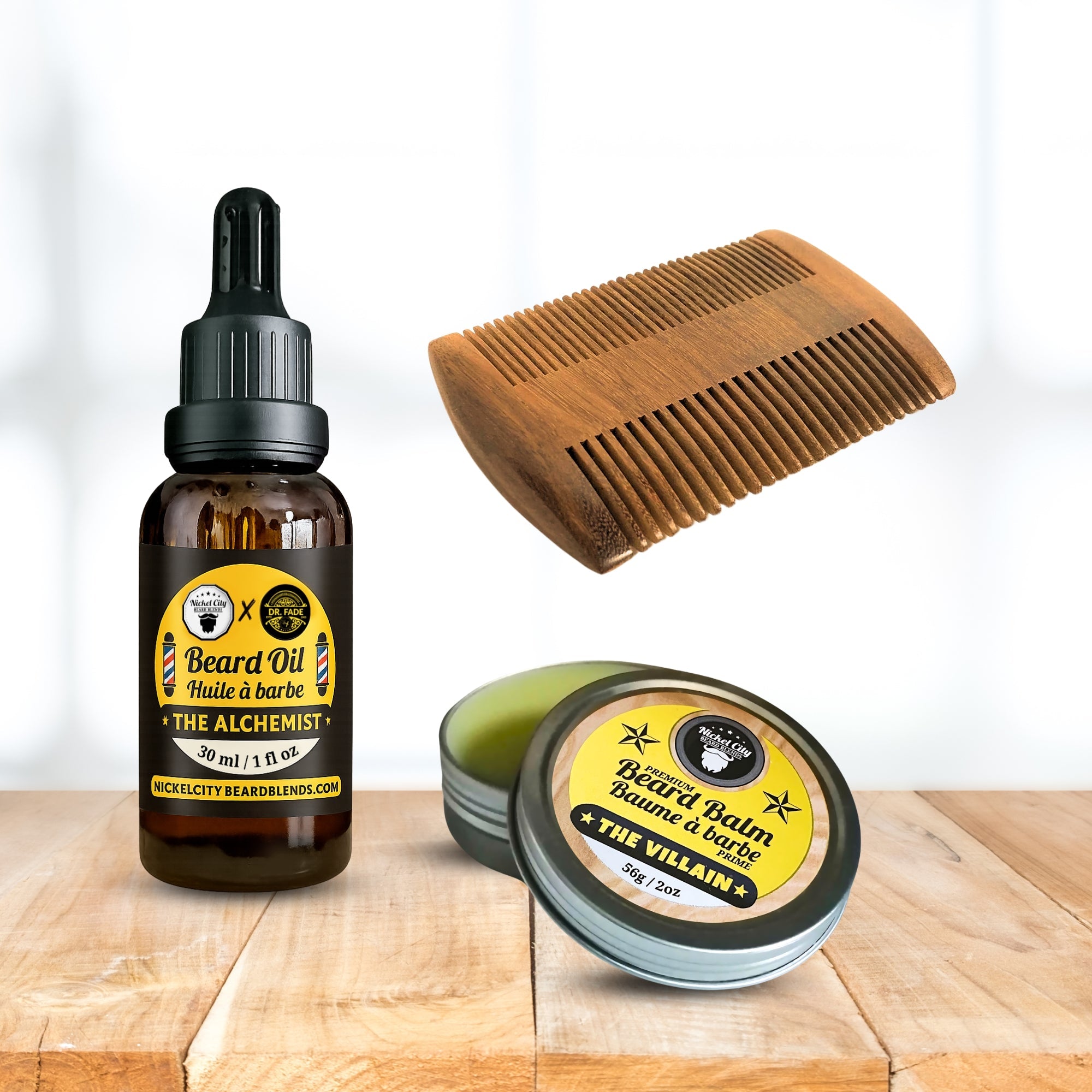 Beginner's Ritual Beard Bundle (3-Piece Beard Care Set: Oil, Balm & Comb) | Complete Beard Grooming Set | Handcrafted in Canada
