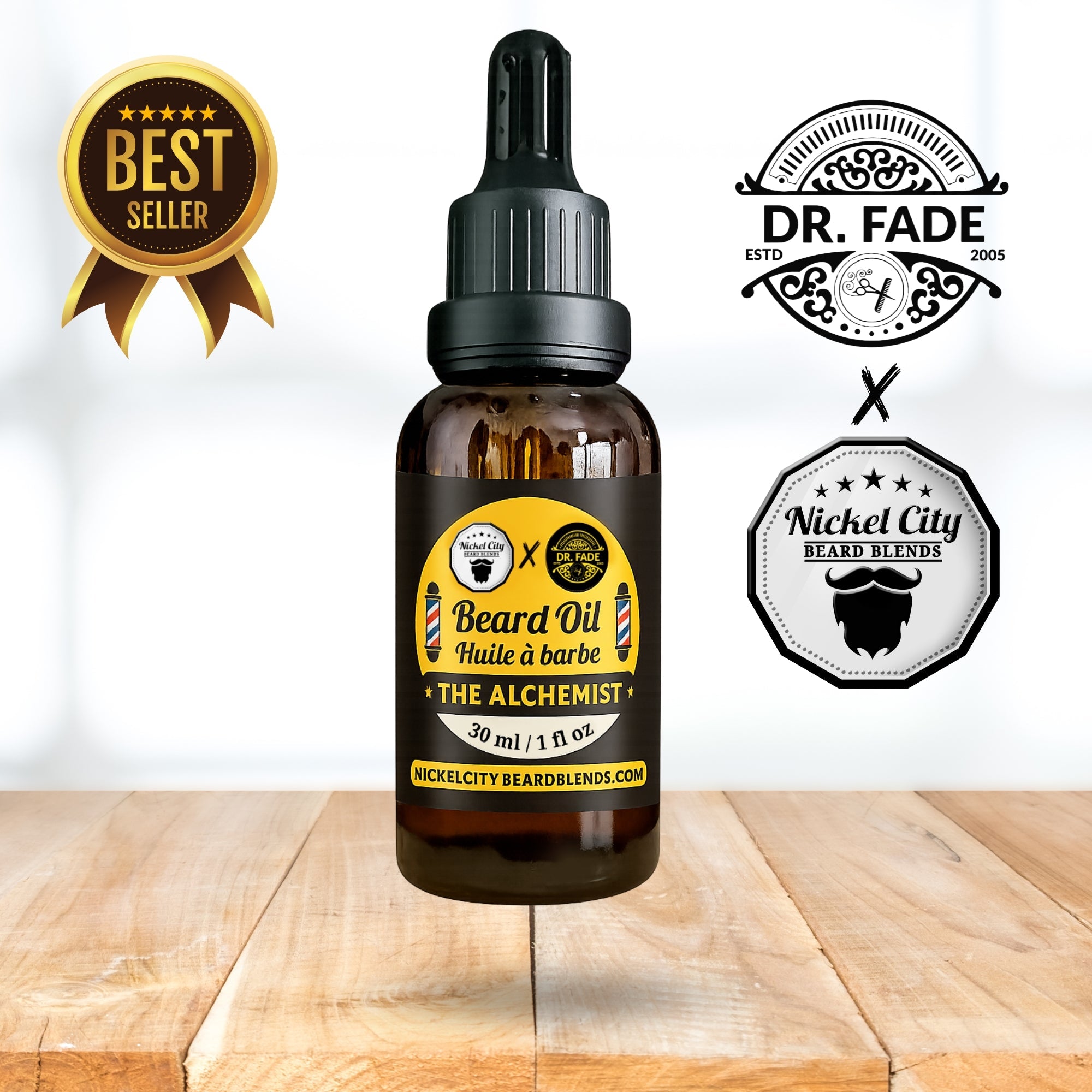 "The Order of Three" Beard Oil Bundle (3-Piece Ritual Set) – The Professor + The Villain + The Alchemist (3x 30ml) | Includes FREE Magnetic Decal | Handcrafted in Canada *PRE-ORDER