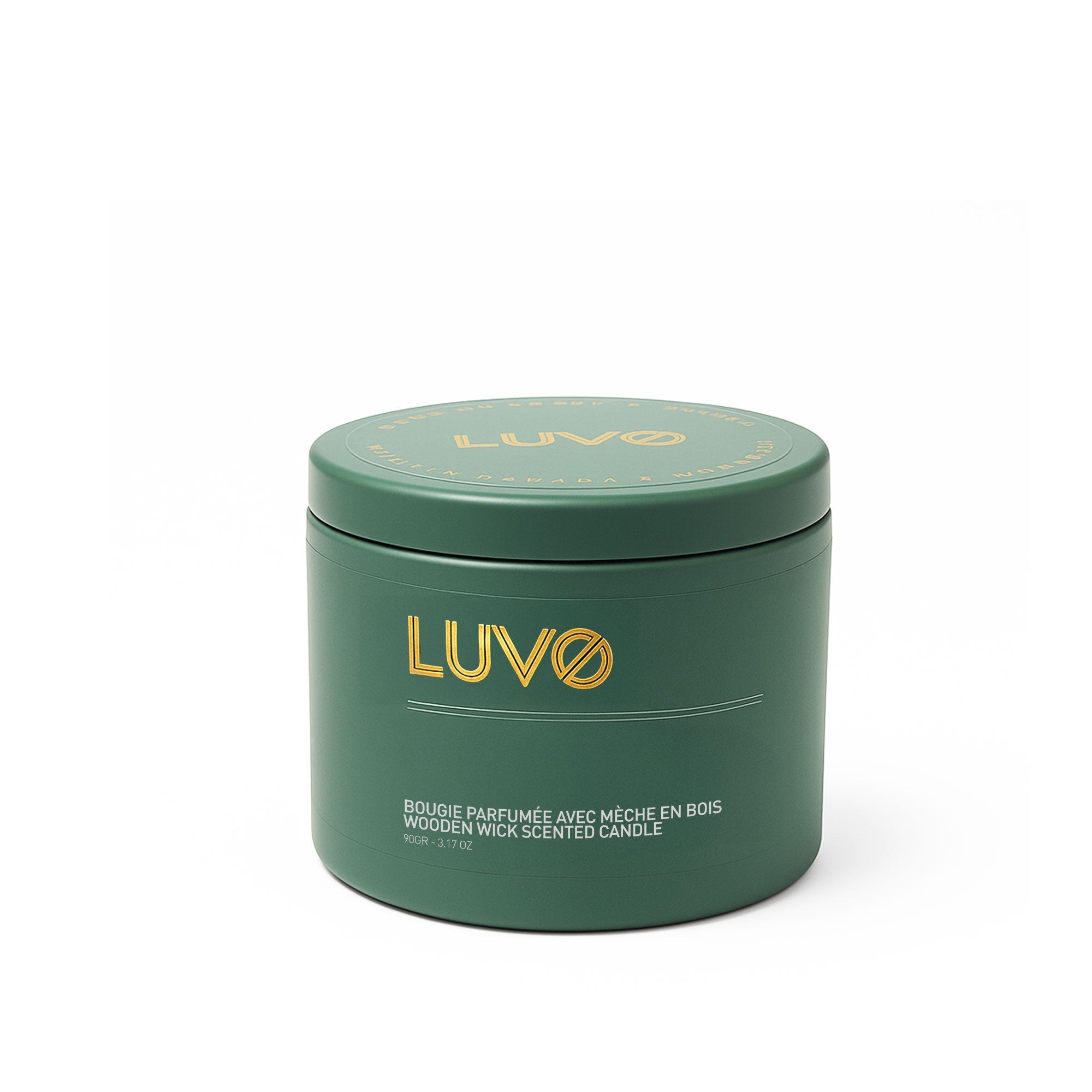 Mini Cedarwood & Labdanum Wooden Wick Scented Candle