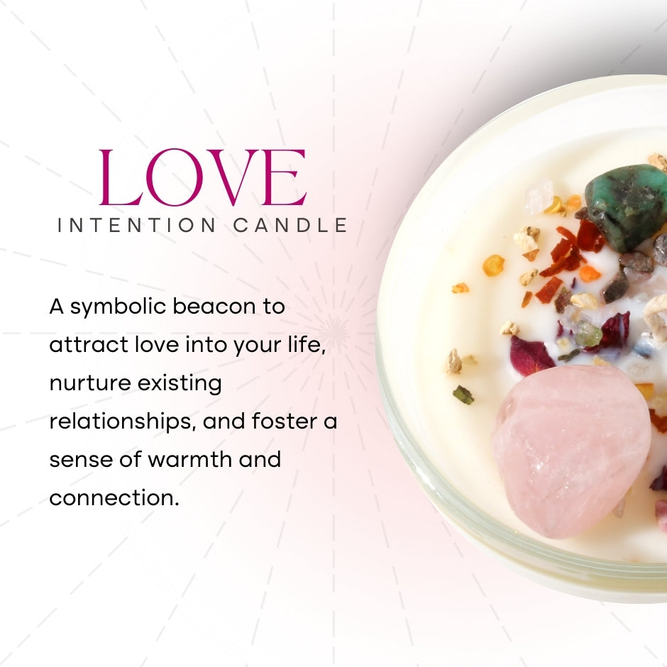 Crystal Intention Candle (Now in Clear Vessel!)