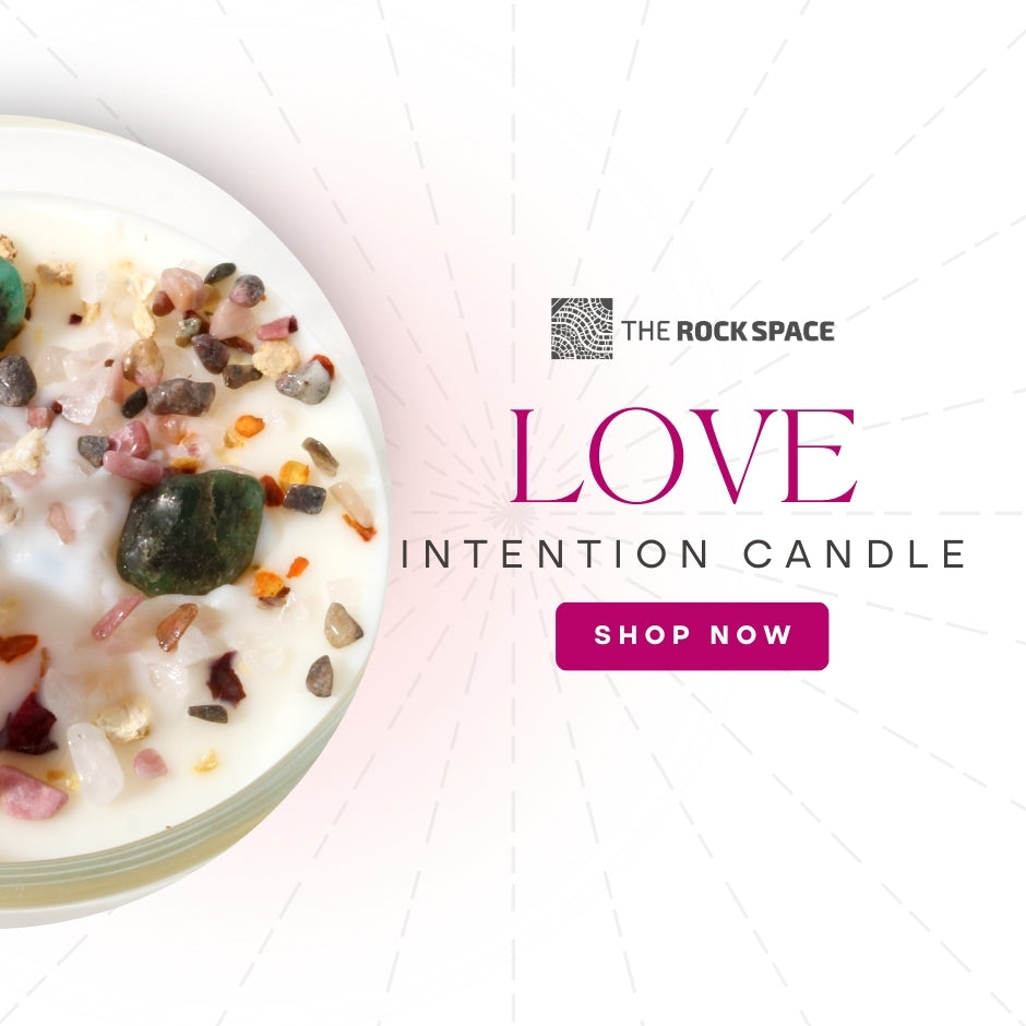 Crystal Intention Candle (Now in Clear Vessel!)