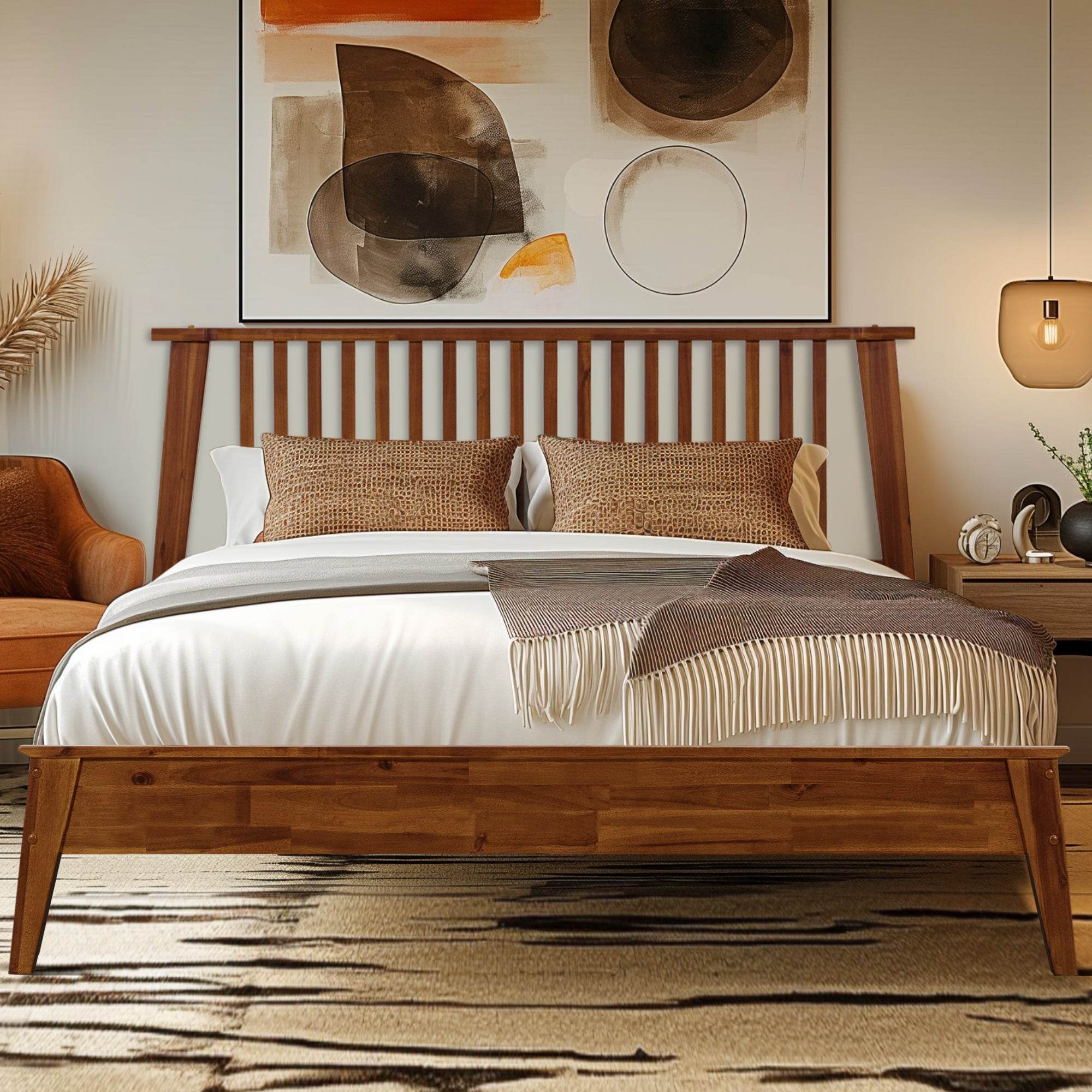 Kaylin Solid Wood Bed Frame