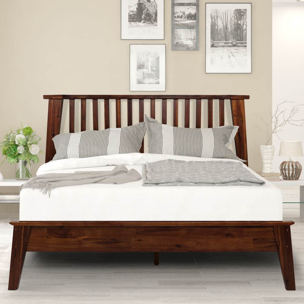 Kaylin Deluxe Wood Platform Bed Frame
