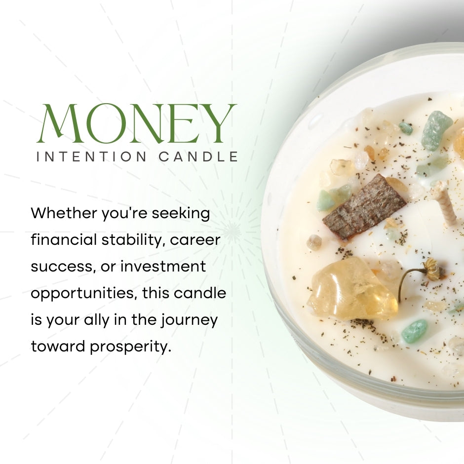 Crystal Intention Candle (Now in Clear Vessel!)