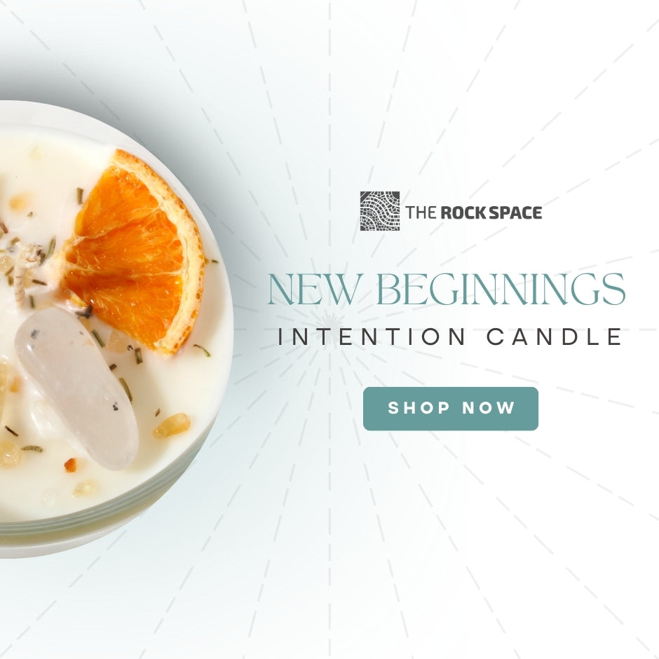 Crystal Intention Candle (Now in Clear Vessel!)