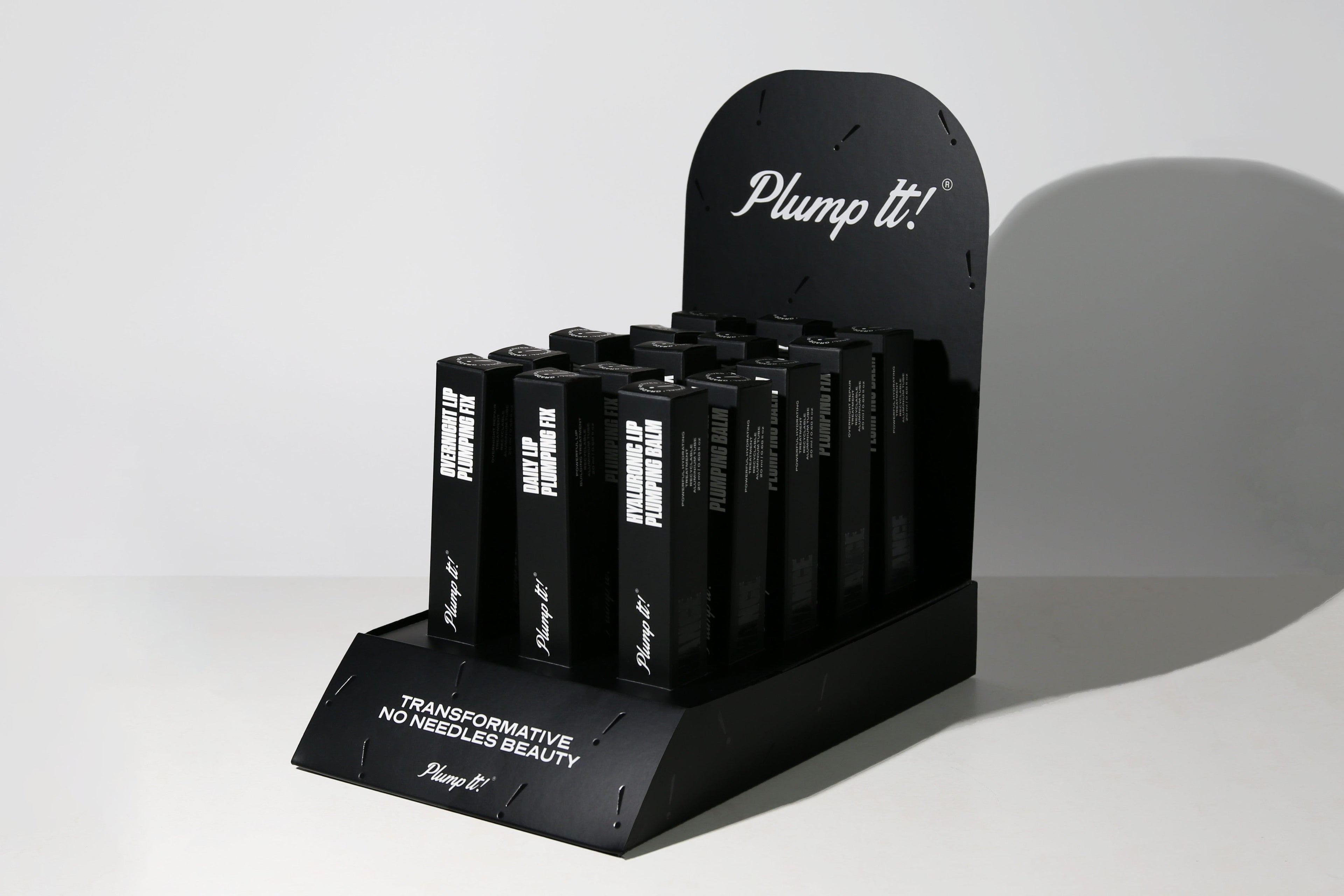 Plump It! POS Empty Counter Display