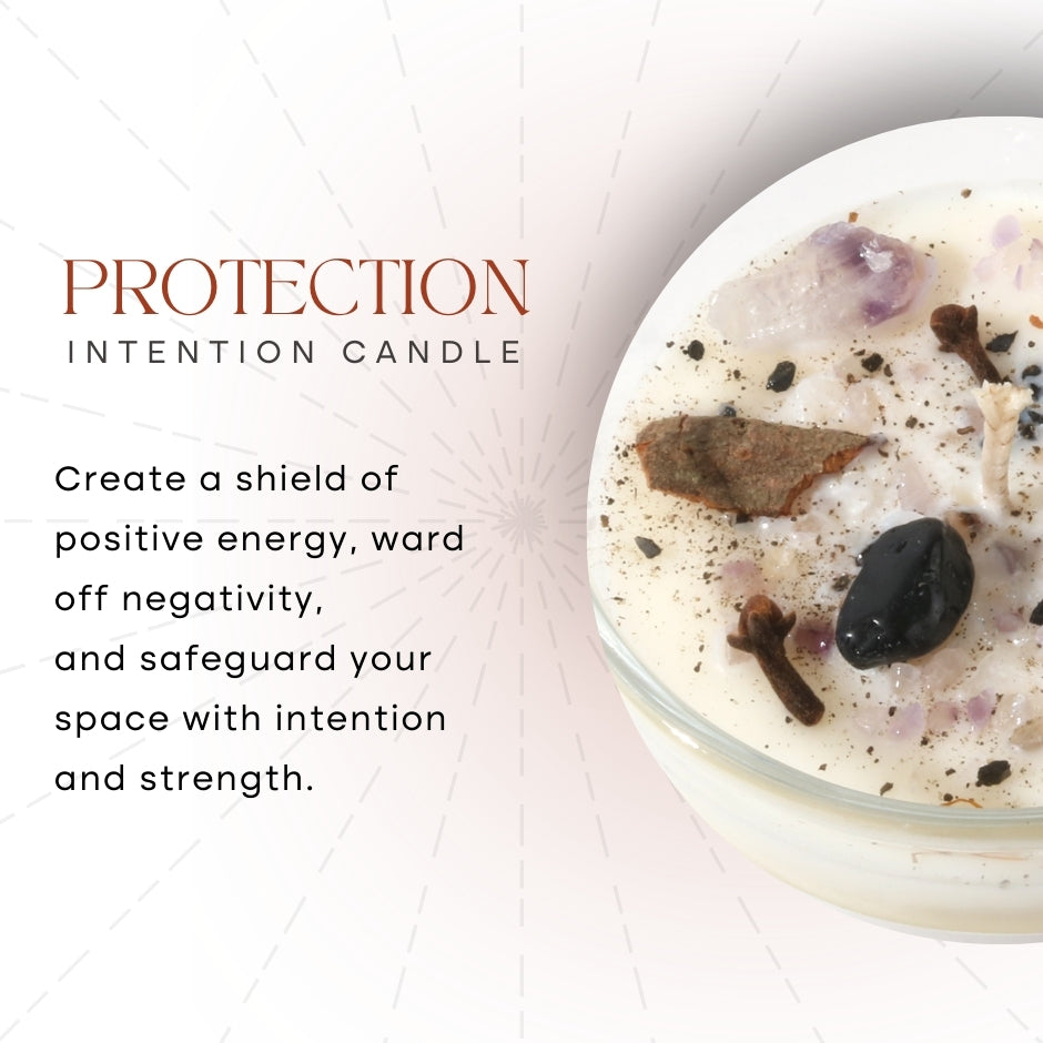 Crystal Intention Candle (Now in Clear Vessel!)