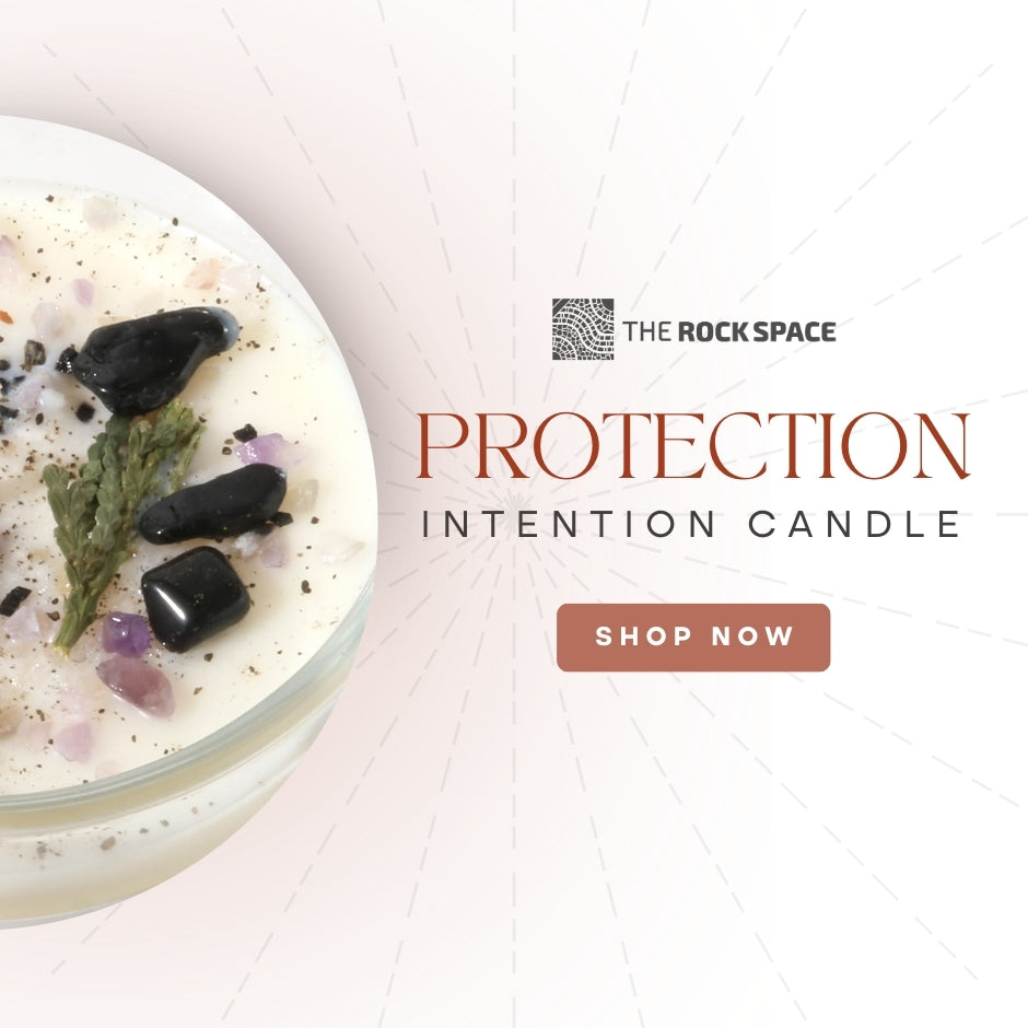 Crystal Intention Candle (Now in Clear Vessel!)