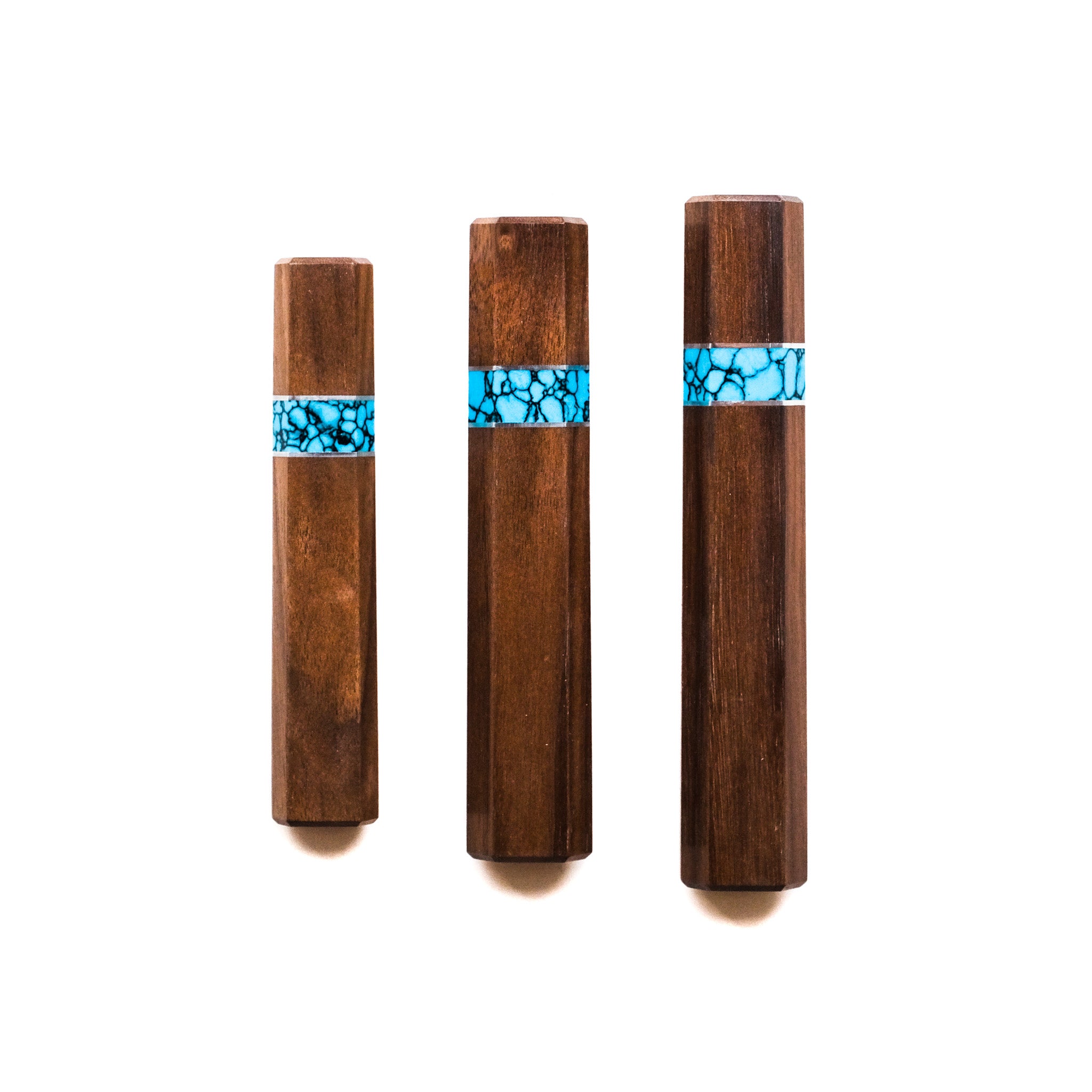 Walnut & Turquoise Wa Handle