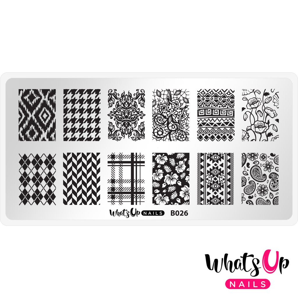Whats Up - Fashion Prints Stamping Plate