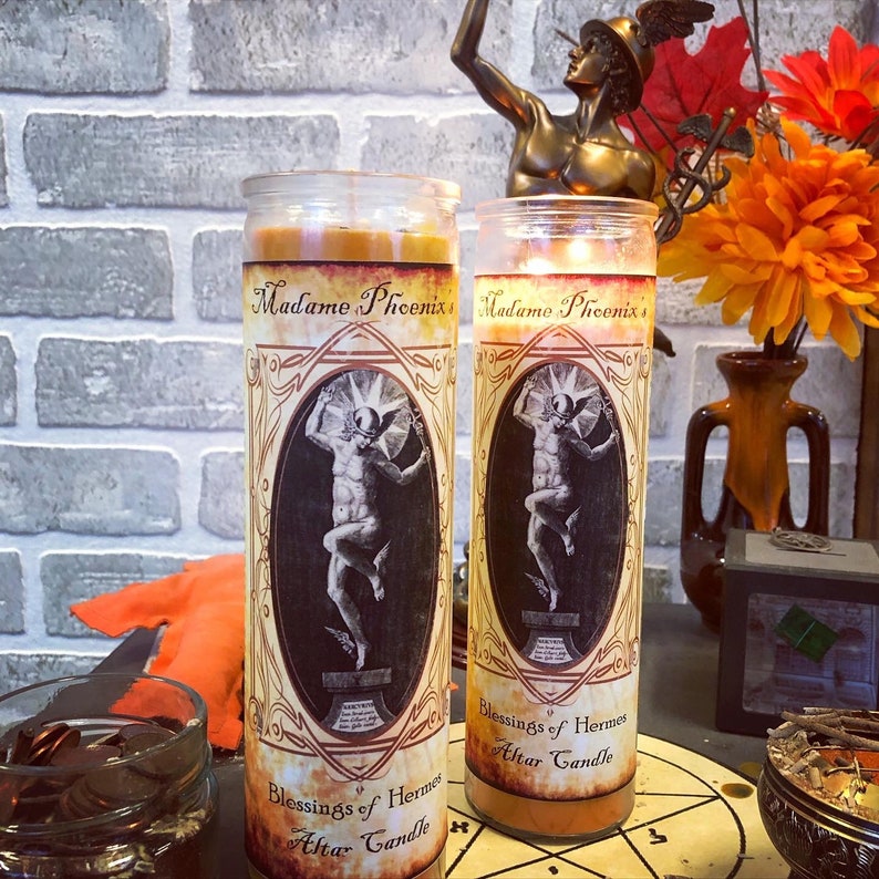 Blessings of Hermes Shrine Candle