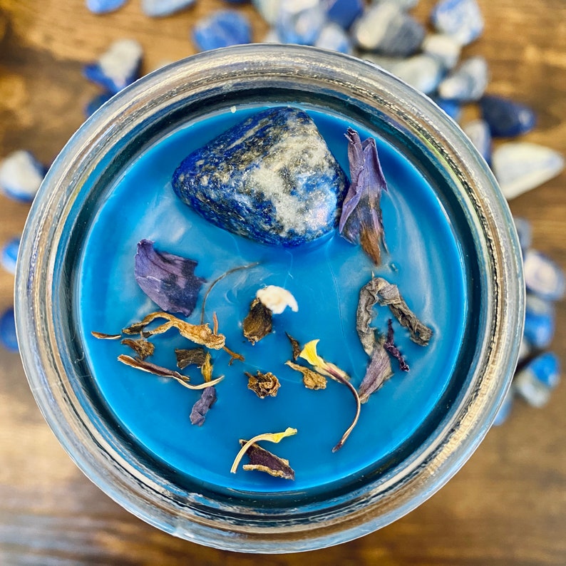 Crystal Magic Lapis Lazuli Candle