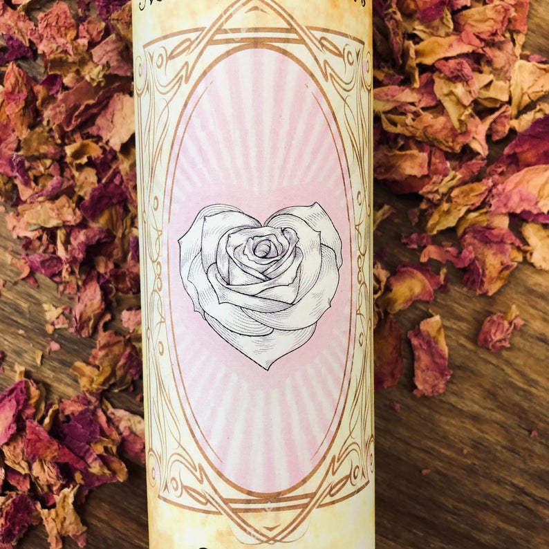 Self Love Heart Healing Spell Candle