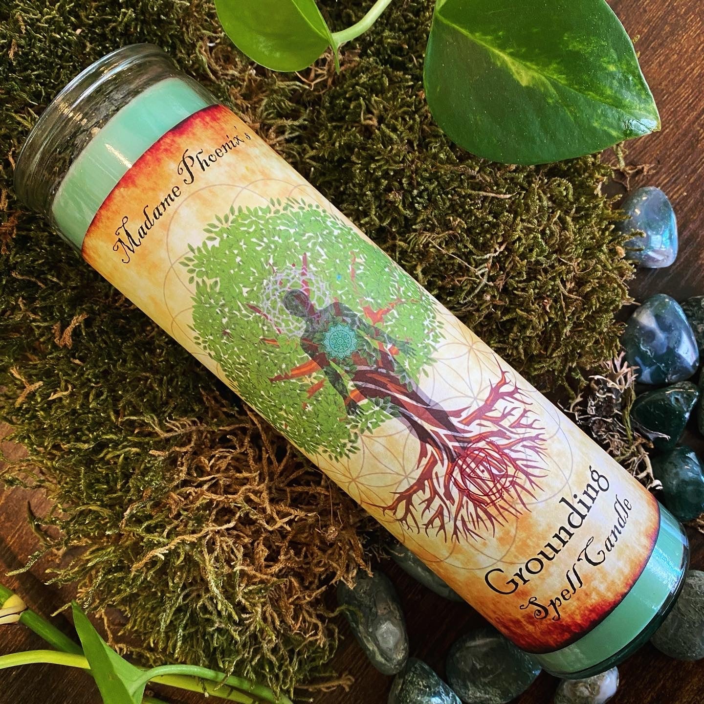 Grounding Spell Ritual Altar Candle