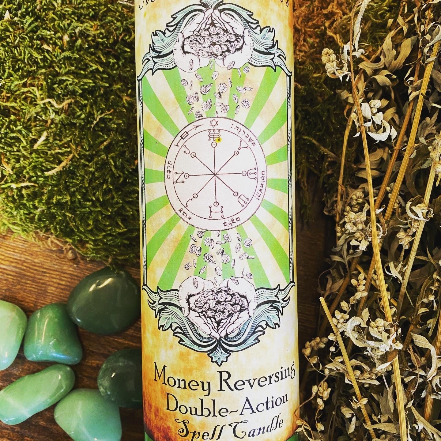 Money Reversing Double Action Spell Candle *** MONEY
