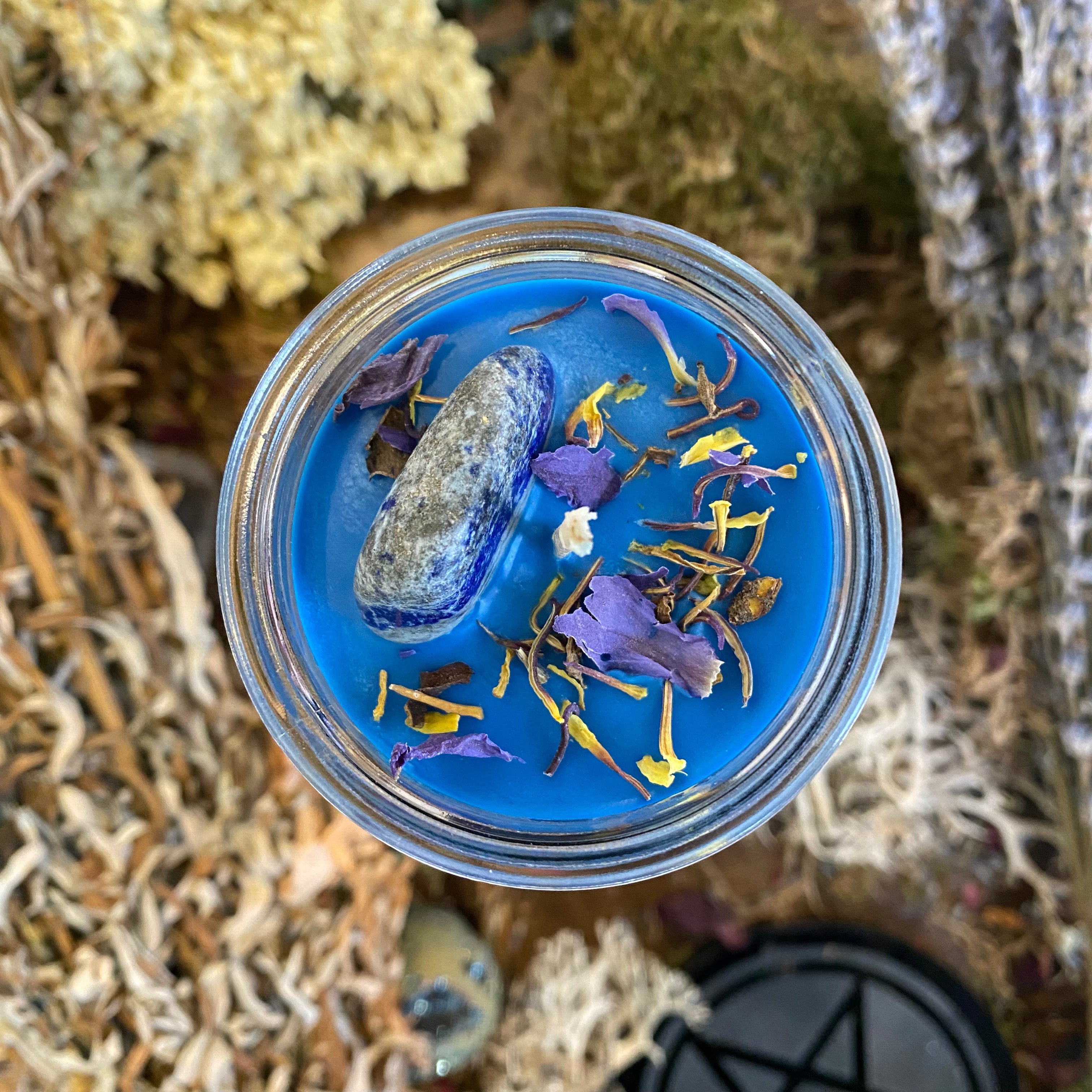 Crystal Magic Lapis Lazuli Candle