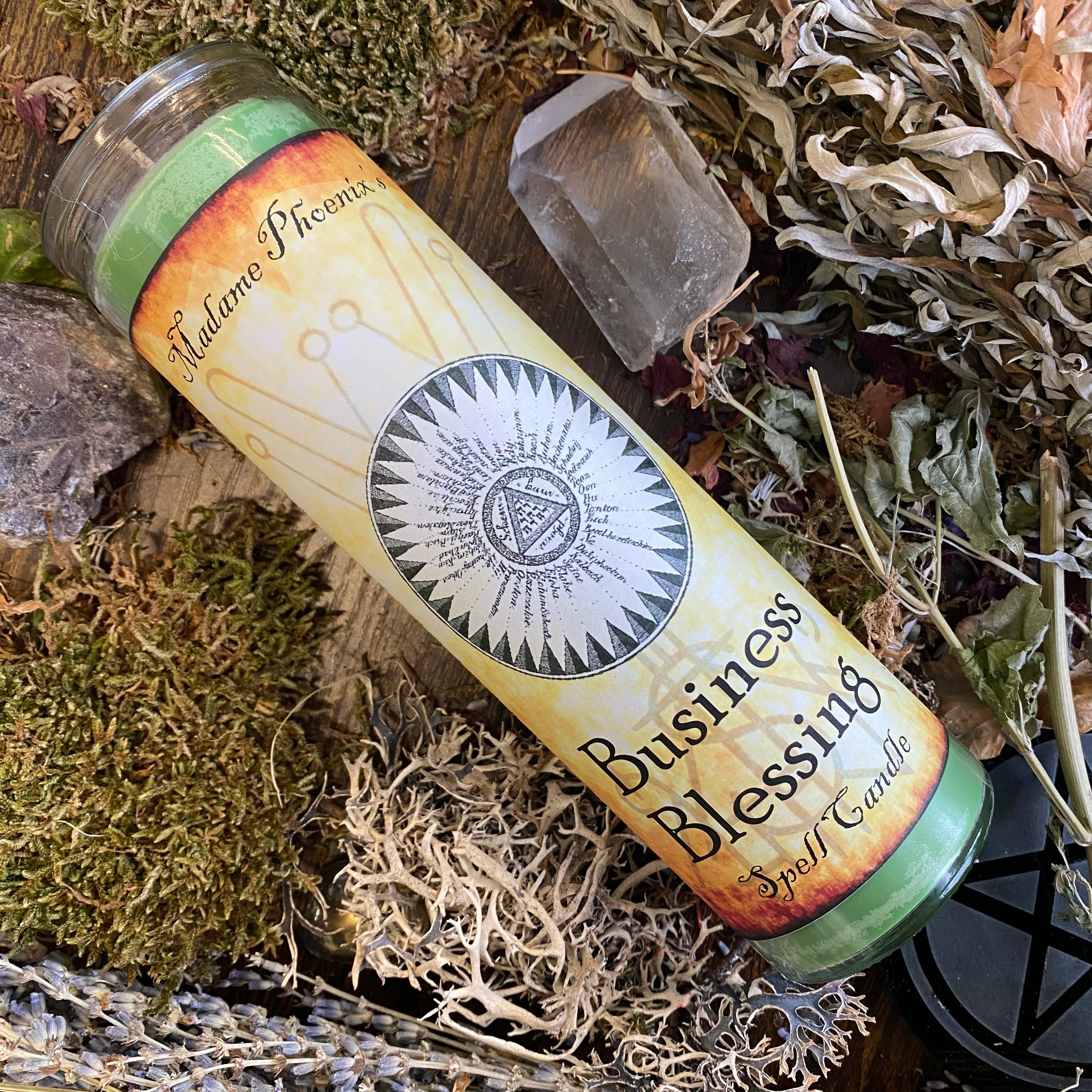 Business Blessing Prosperity Money Drawing Candle