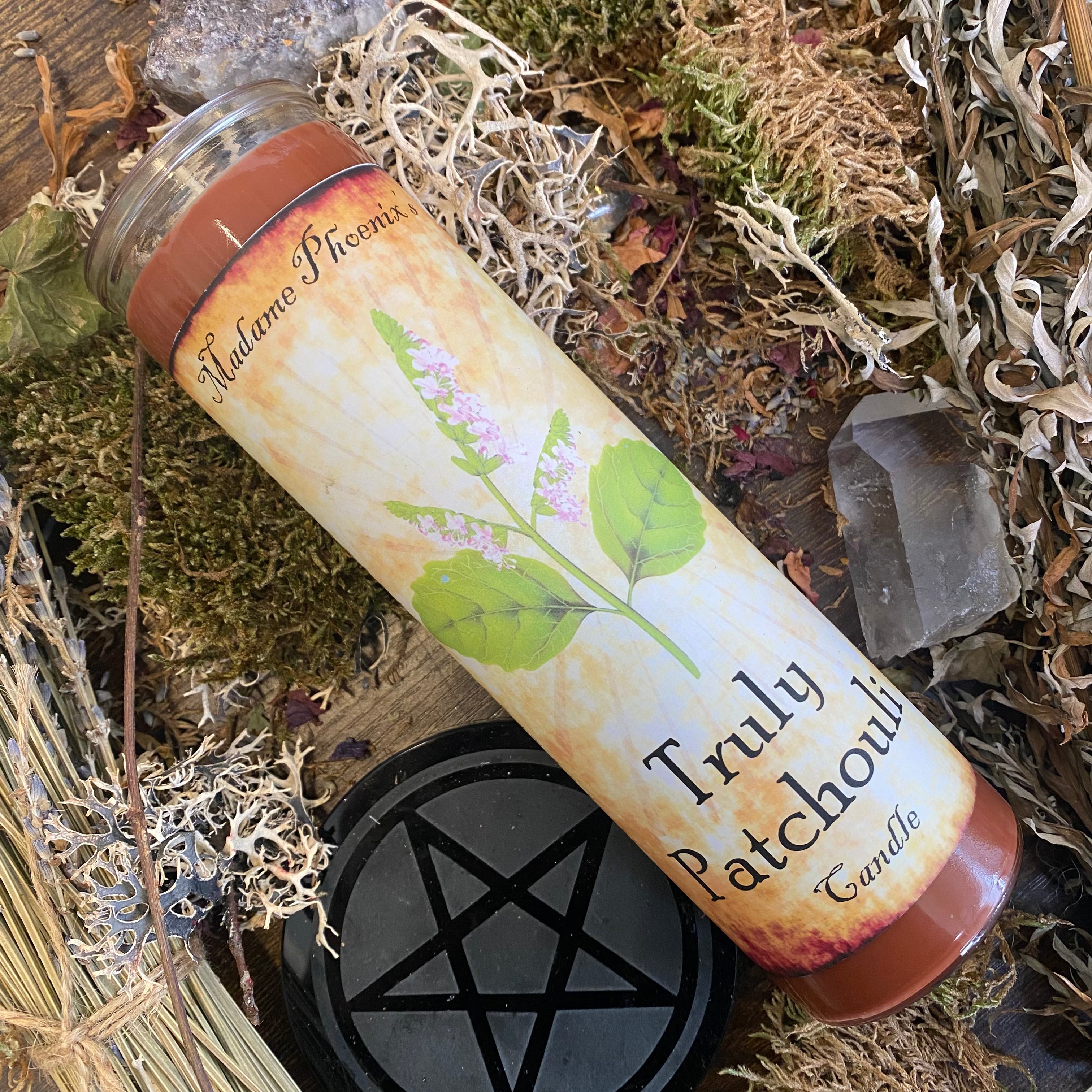 Patchouli Love & Prosperity All Natural Herbal Blessing Candle