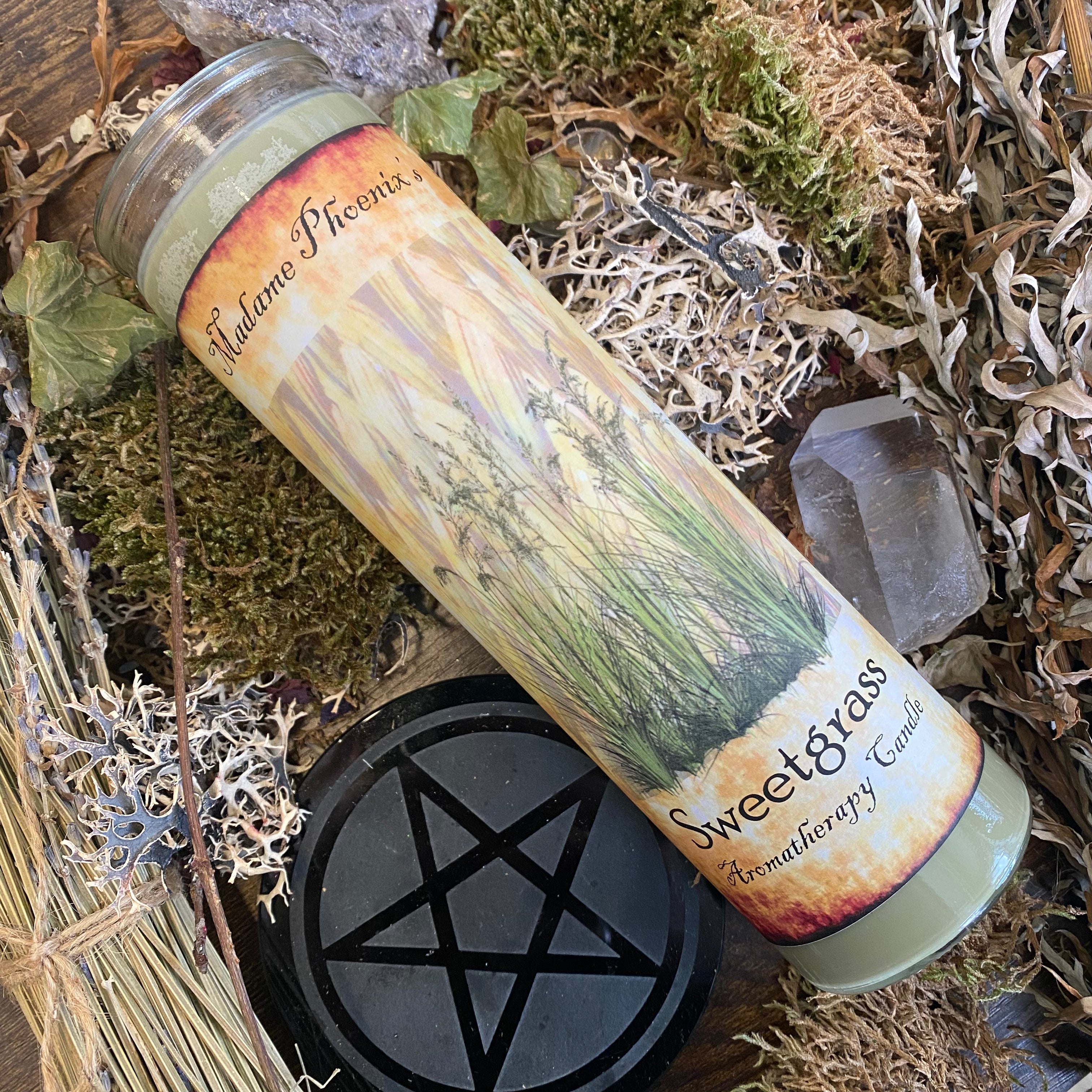 Sweetgrass Blessing Magic Spell Aromatherapy Candle