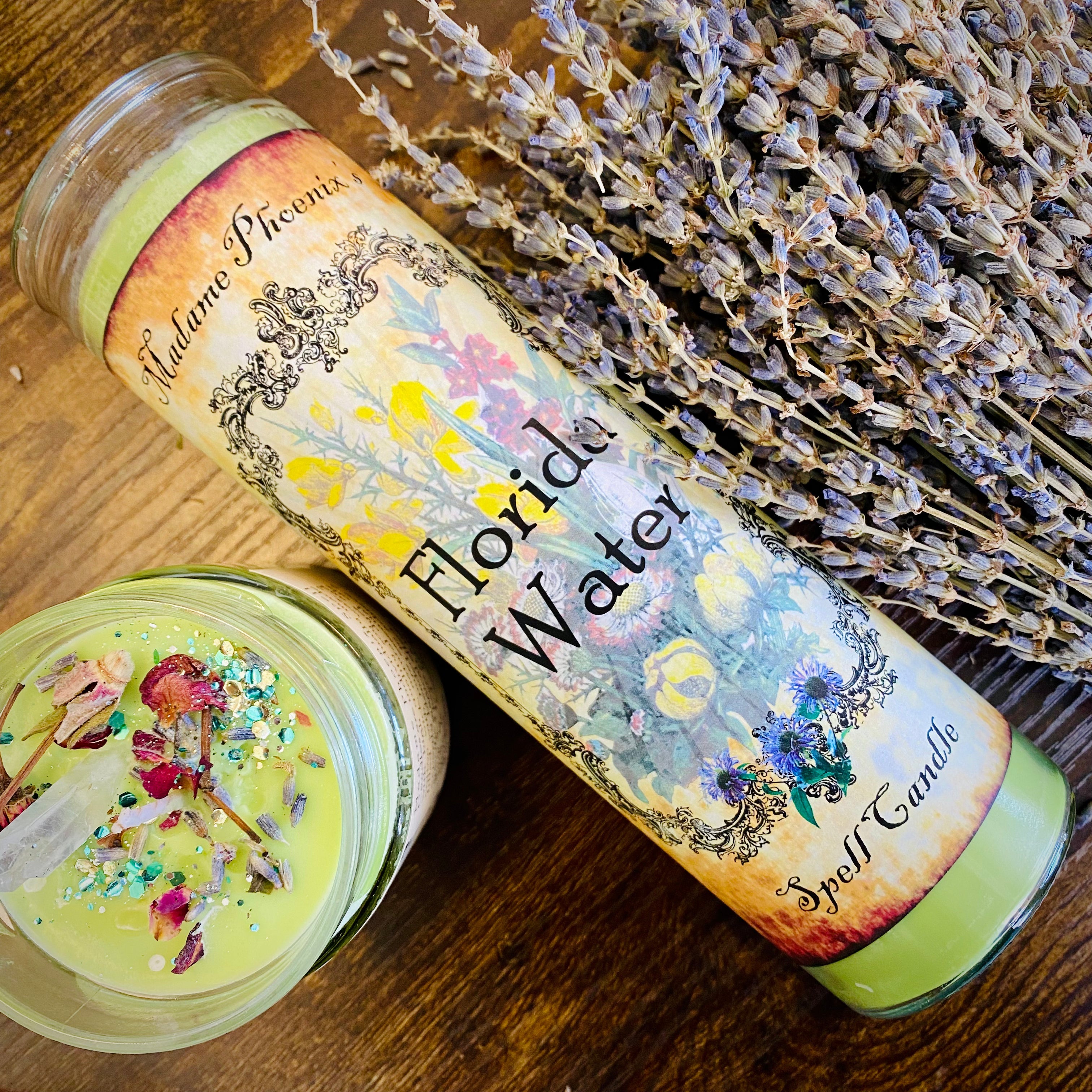 Florida Water Blessing Candle