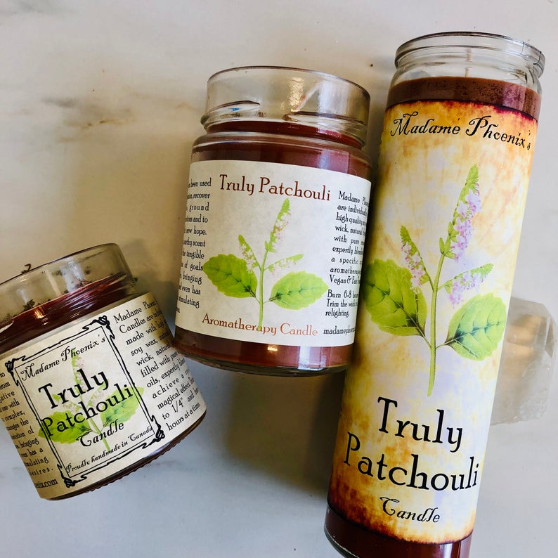 Patchouli Love & Prosperity All Natural Herbal Blessing Candle