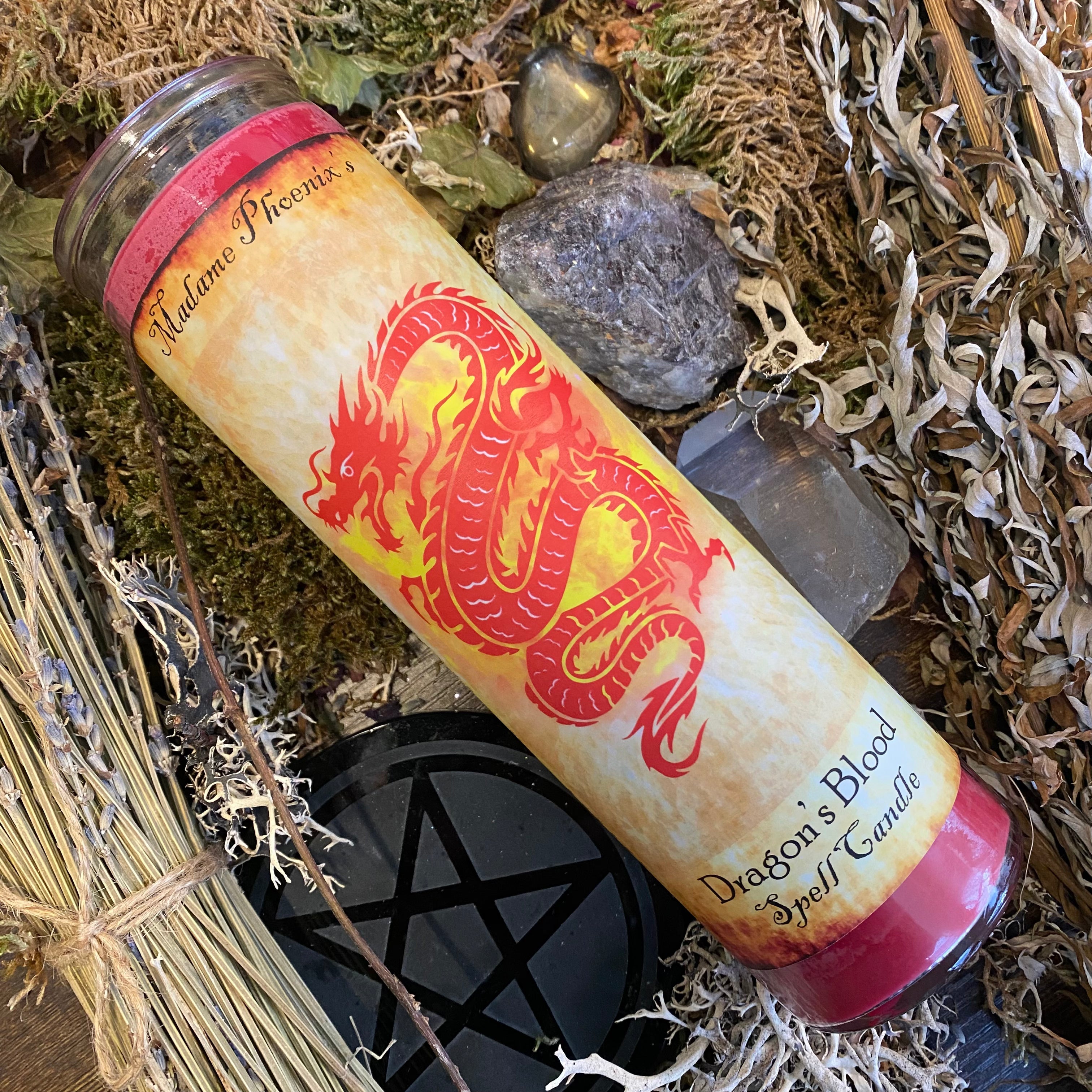 Dragon's Blood Purification Spell Blessing Candle