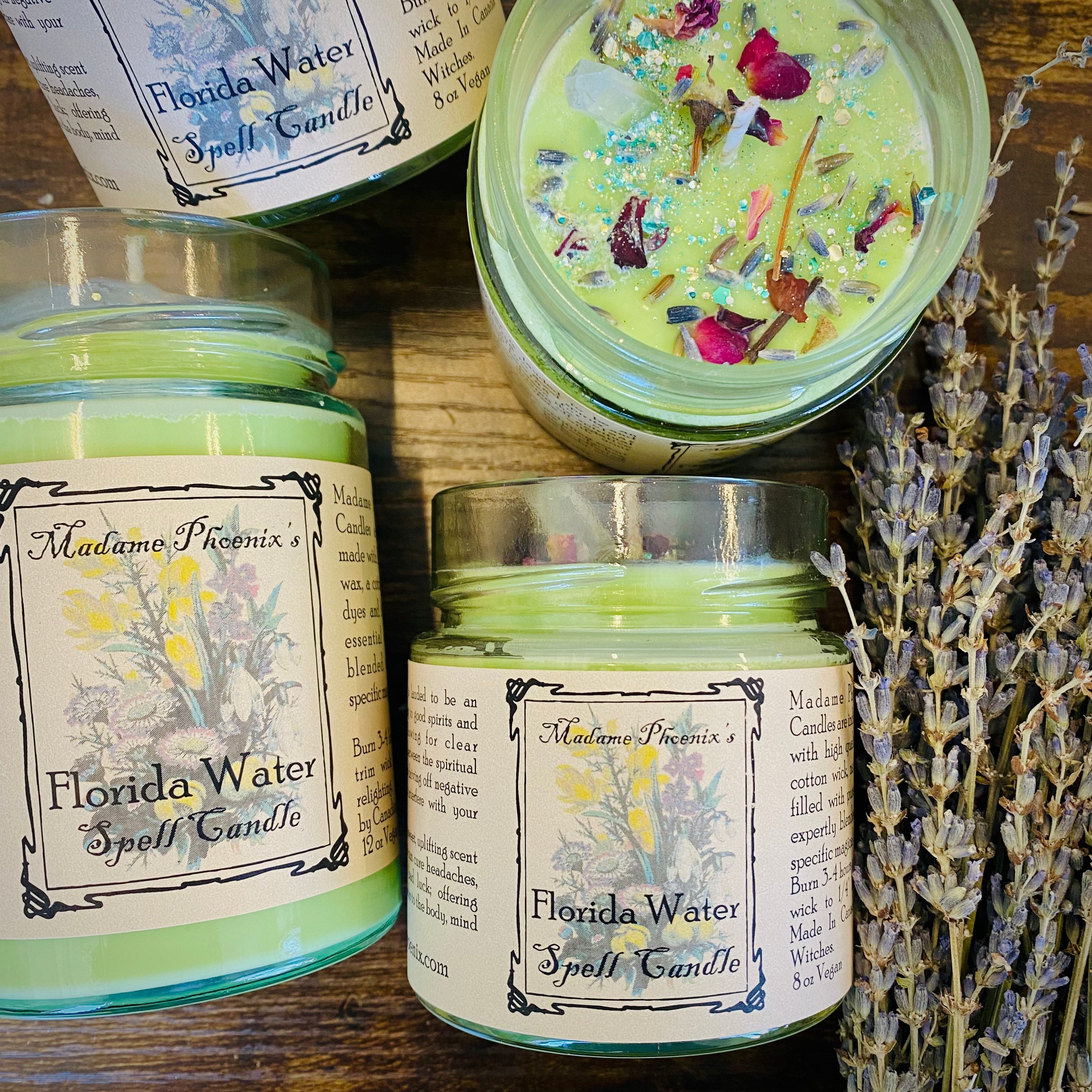 Florida Water Blessing Candle