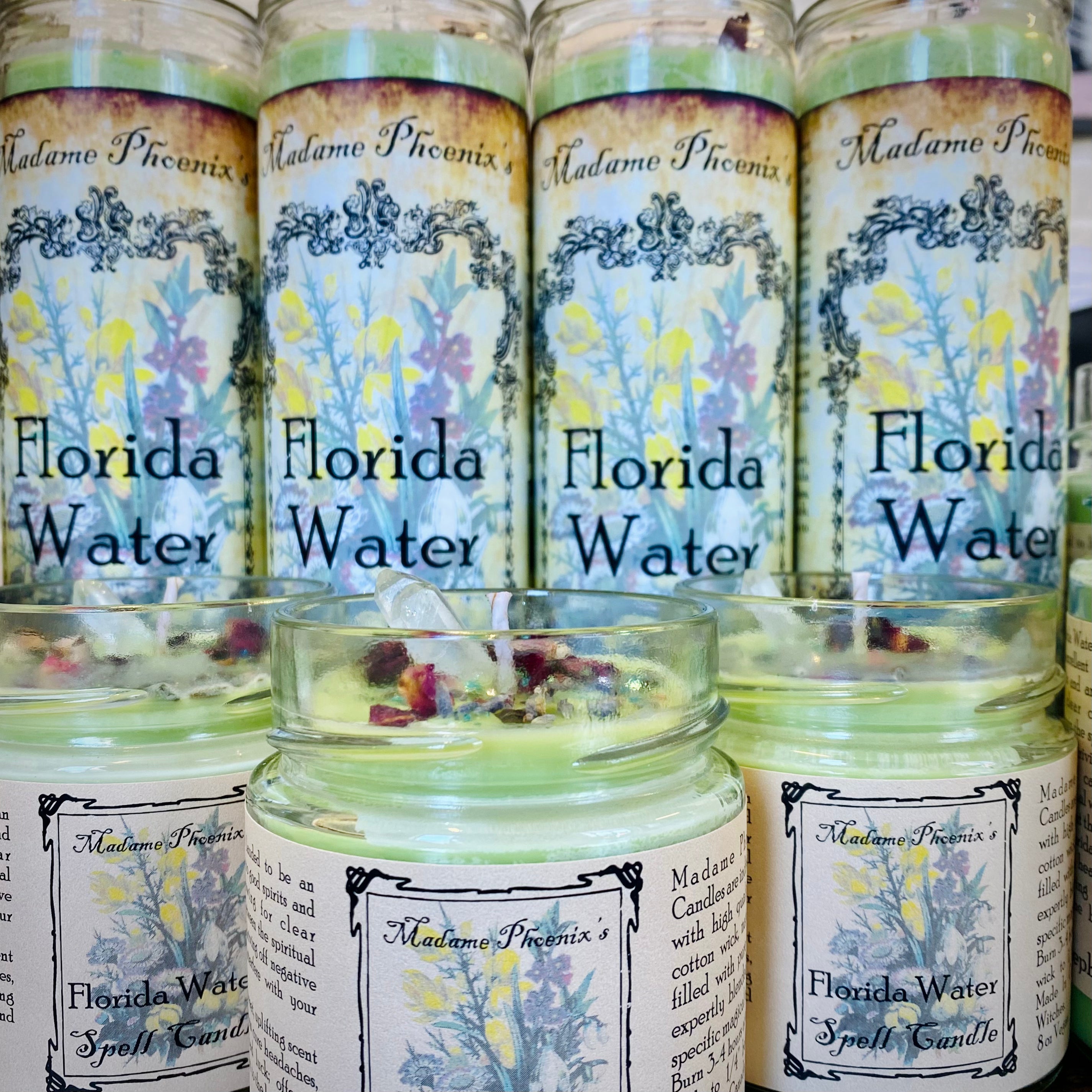 Florida Water Blessing Candle