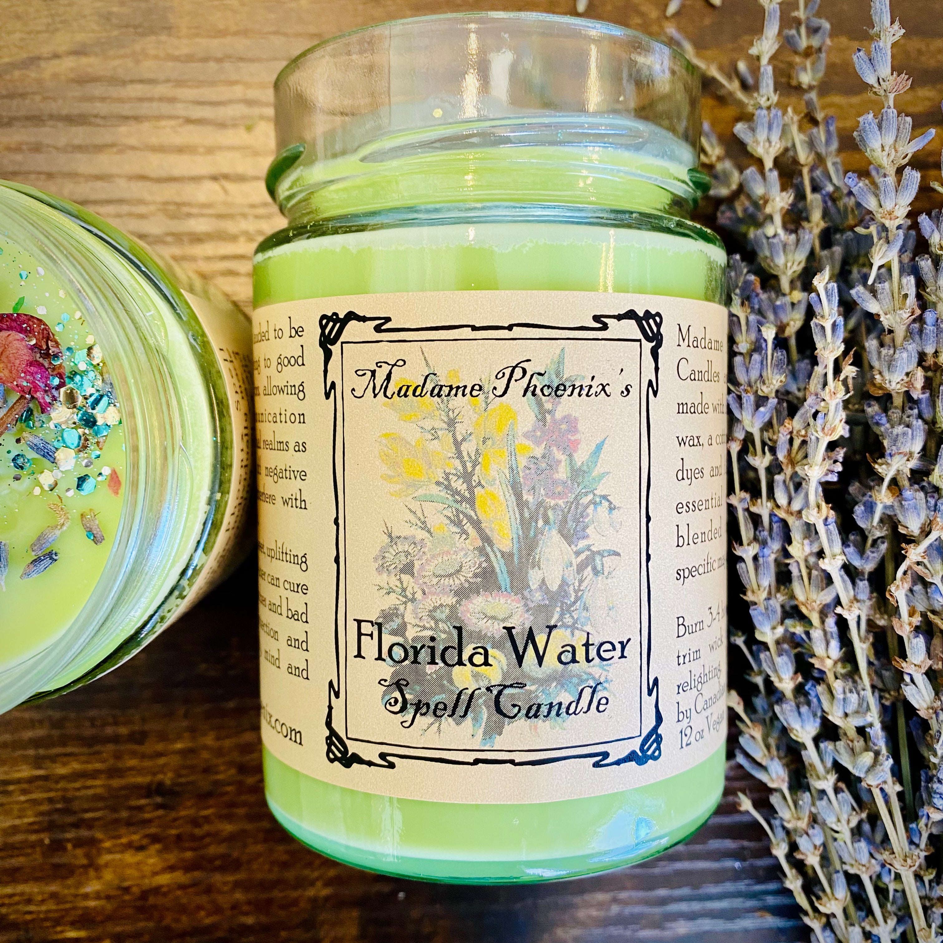 Florida Water Blessing Candle
